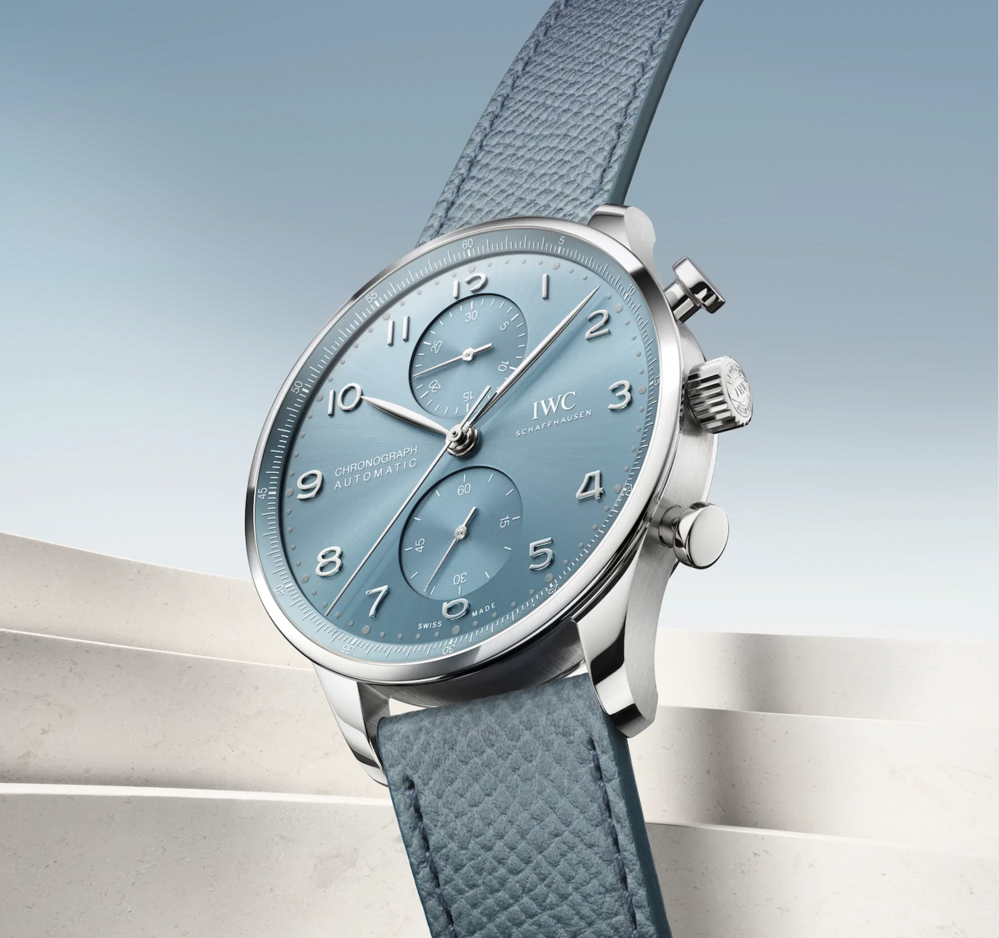 L'IWC Portugieser Chronograph in Horizon Blue