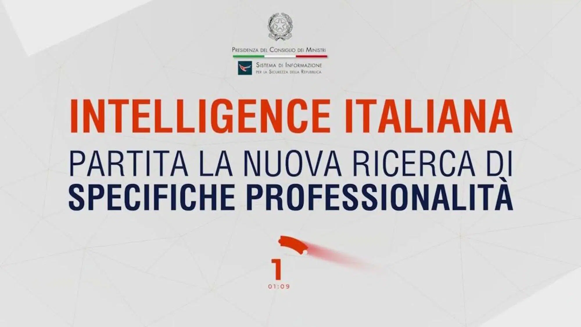 il nuovo bando di reclutamento dell'Intelligence Italiana