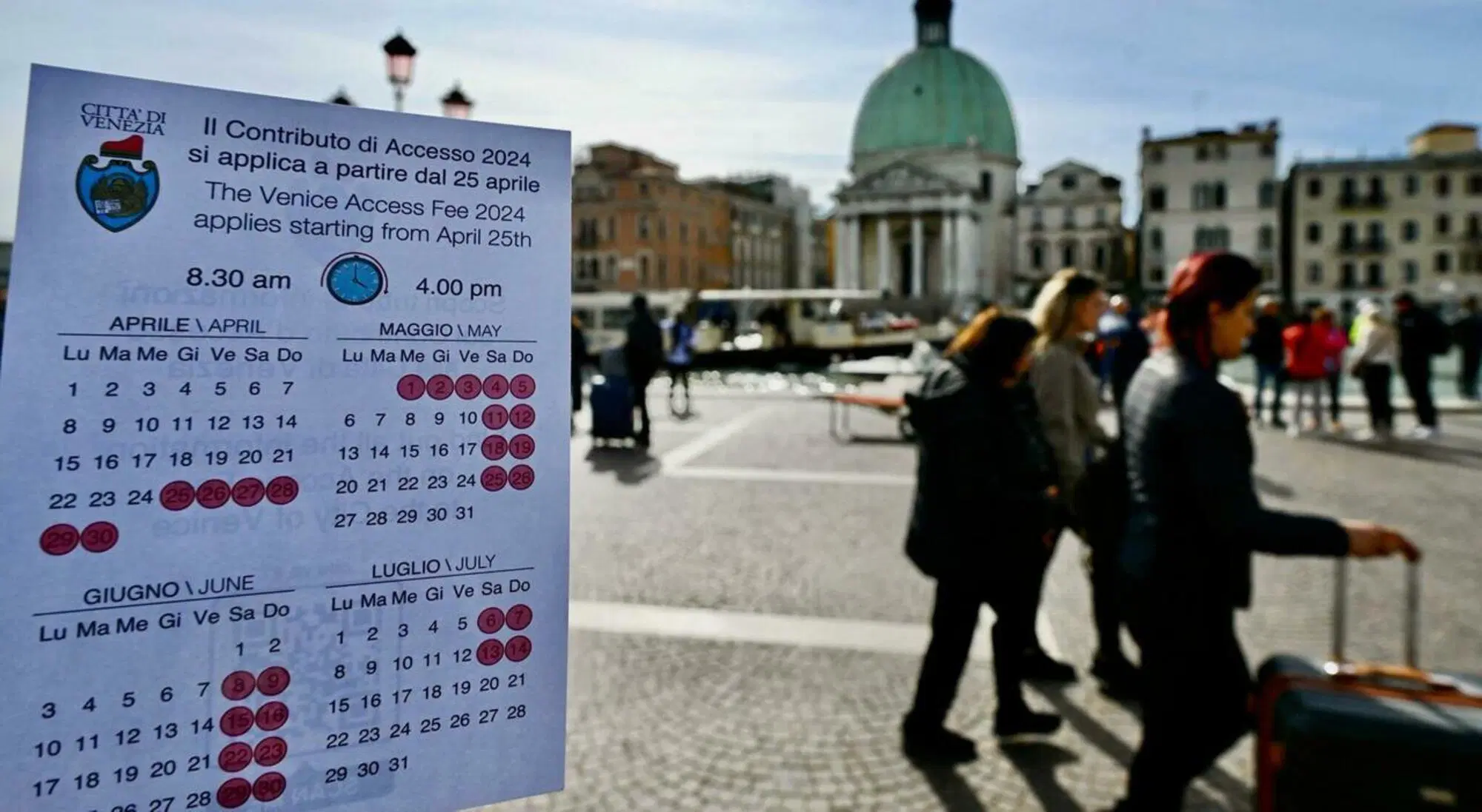 A Venezia &egrave; partito il ticket d'ingresso