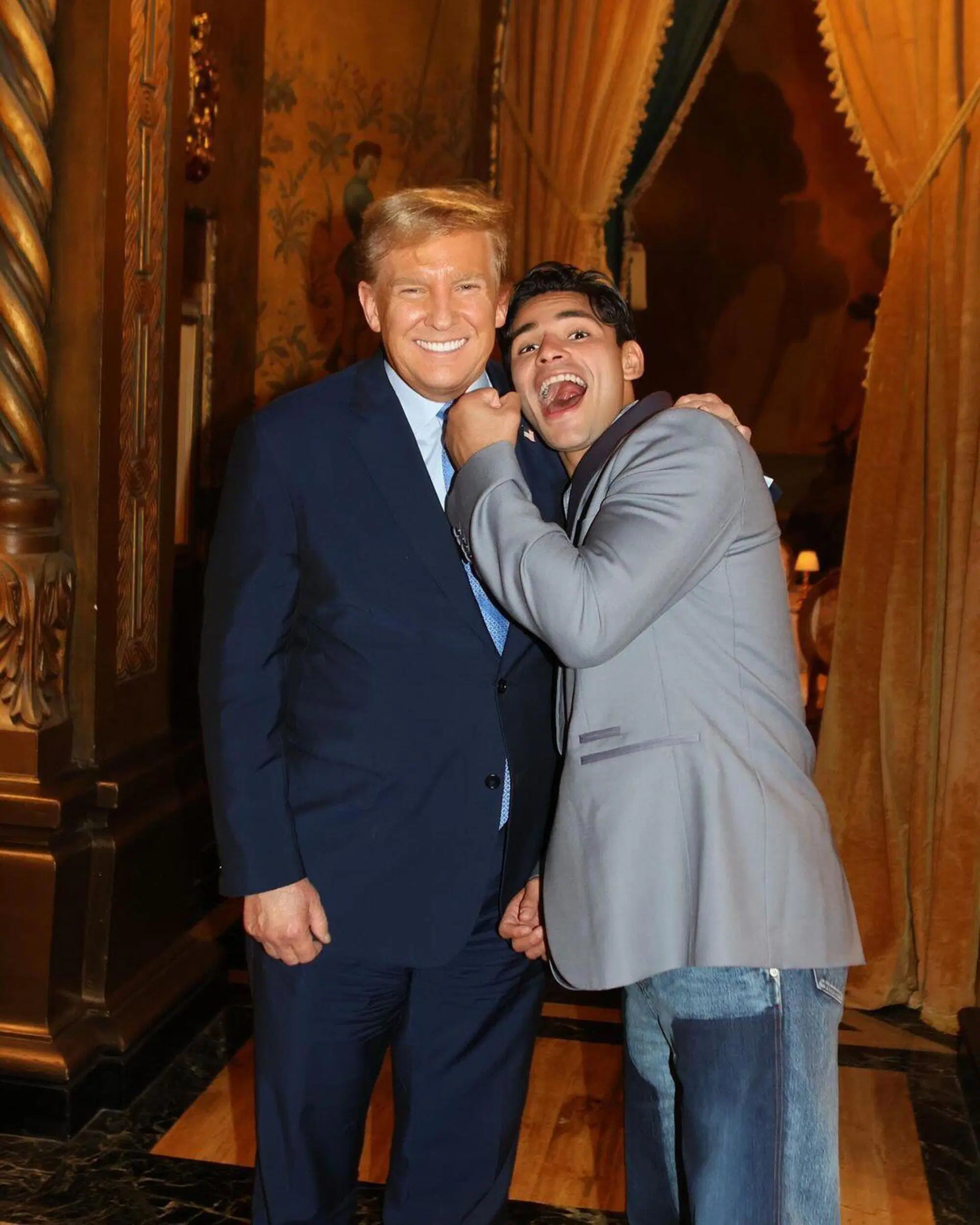 Ryan Garcia con Donald Trump