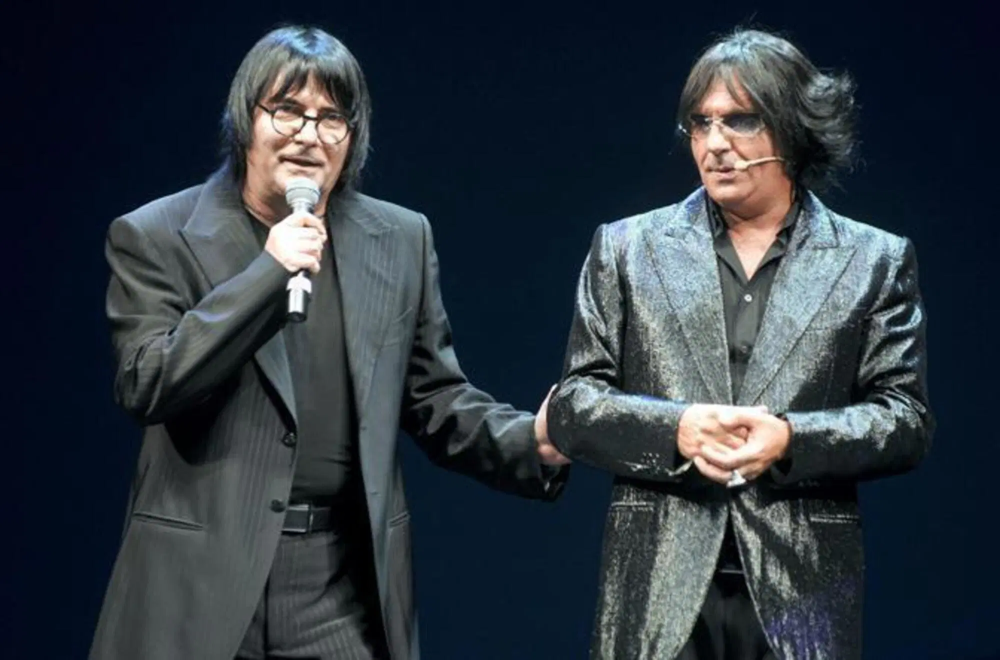 Giorgio Panariello imita Renato Zero con Renato Zero quello vero, che fa anche rima