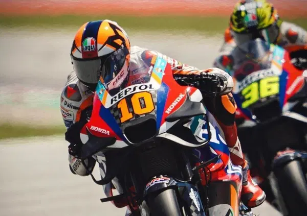 Le spalle larghe di Luca Marini: "Ho fatto la mia miglior gara della stagione. Se ci inquadrassero un po' pi&ugrave; spesso la gente si divertirebbe"