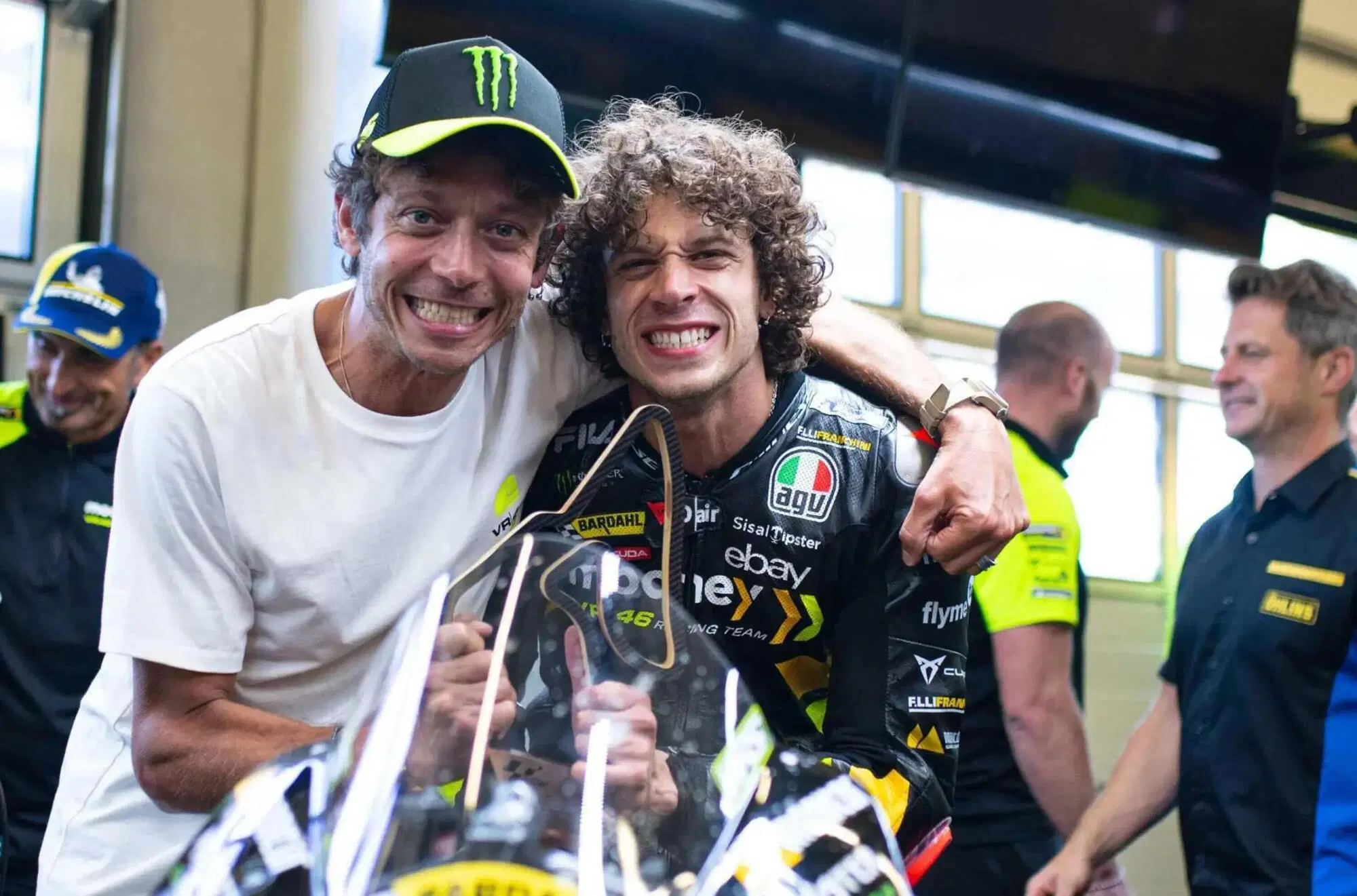 Marco Bezzecchi e Valentino Rossi 2023