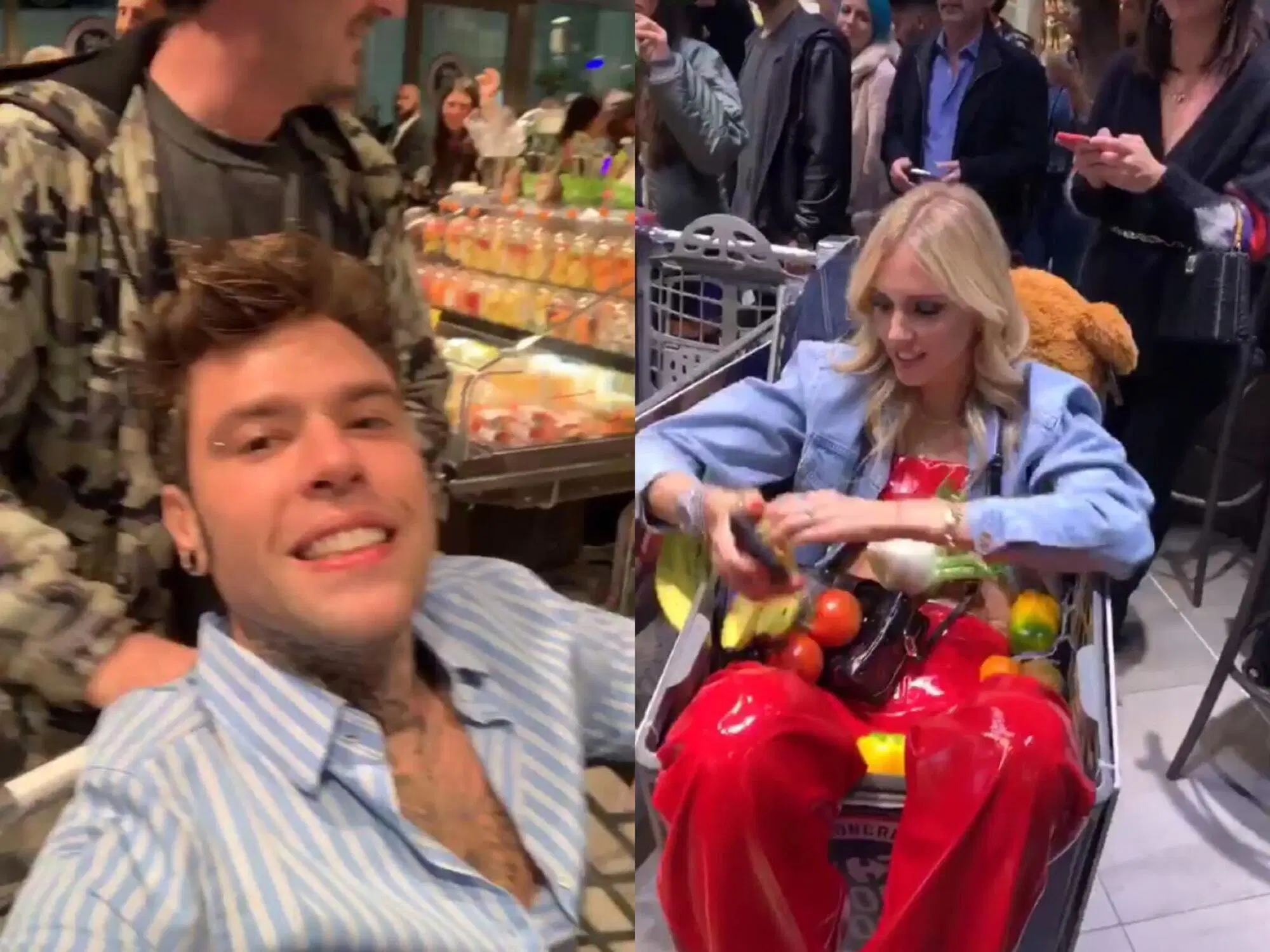 La "festa" di compleanno di Fedez nel supermercato organizzata da Chiara Ferragni