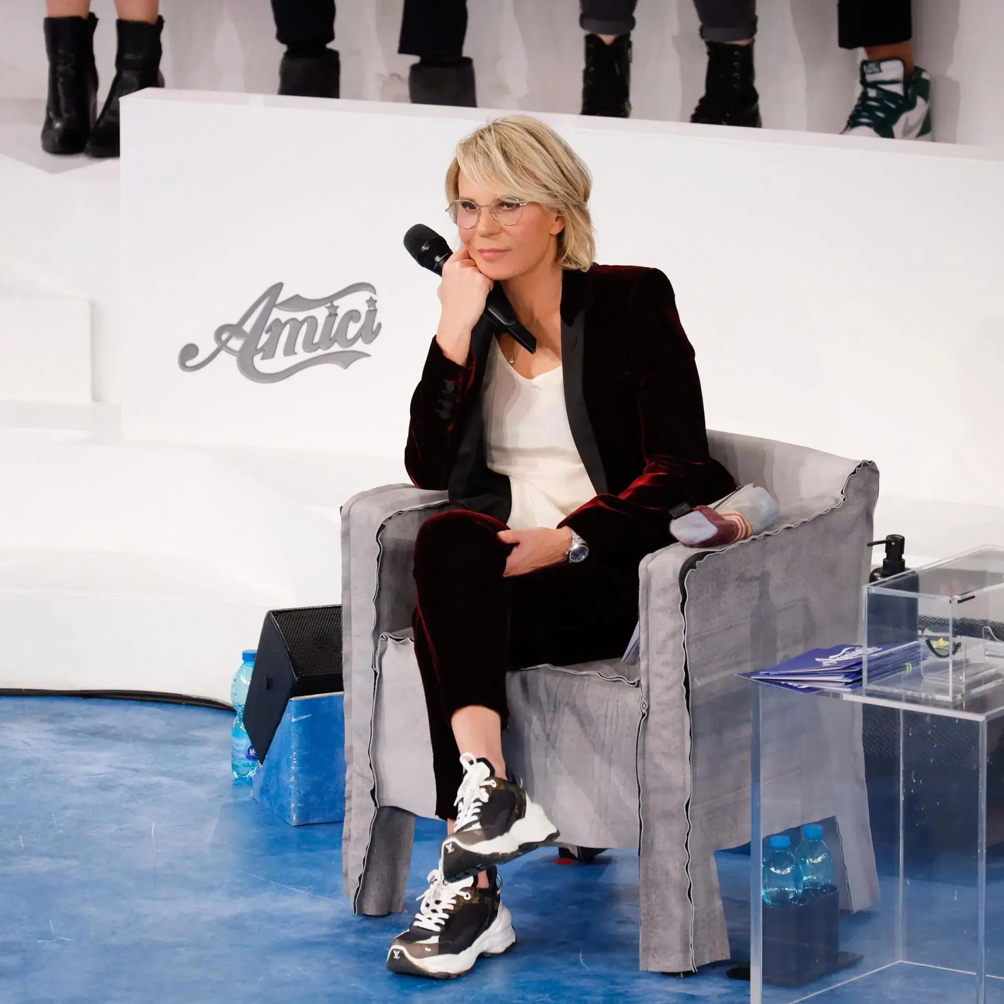 Maria De Filippi, conduttrice di "Amici"