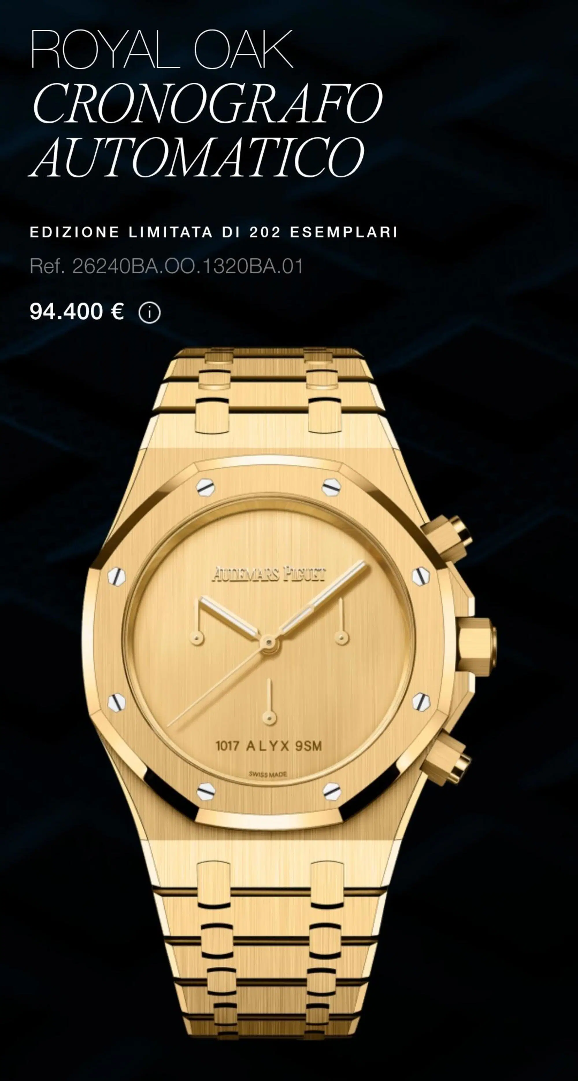 Il Royal Oak limited edition di Chiara Ferragni