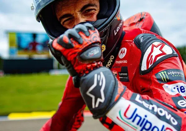 In Germania &egrave; Re Francesco Bagnaia: &ldquo;Una lotta di nervi, il primo a mollare avrebbe perso. La bambina? Aveva un'espressione meravigliosa&rdquo;