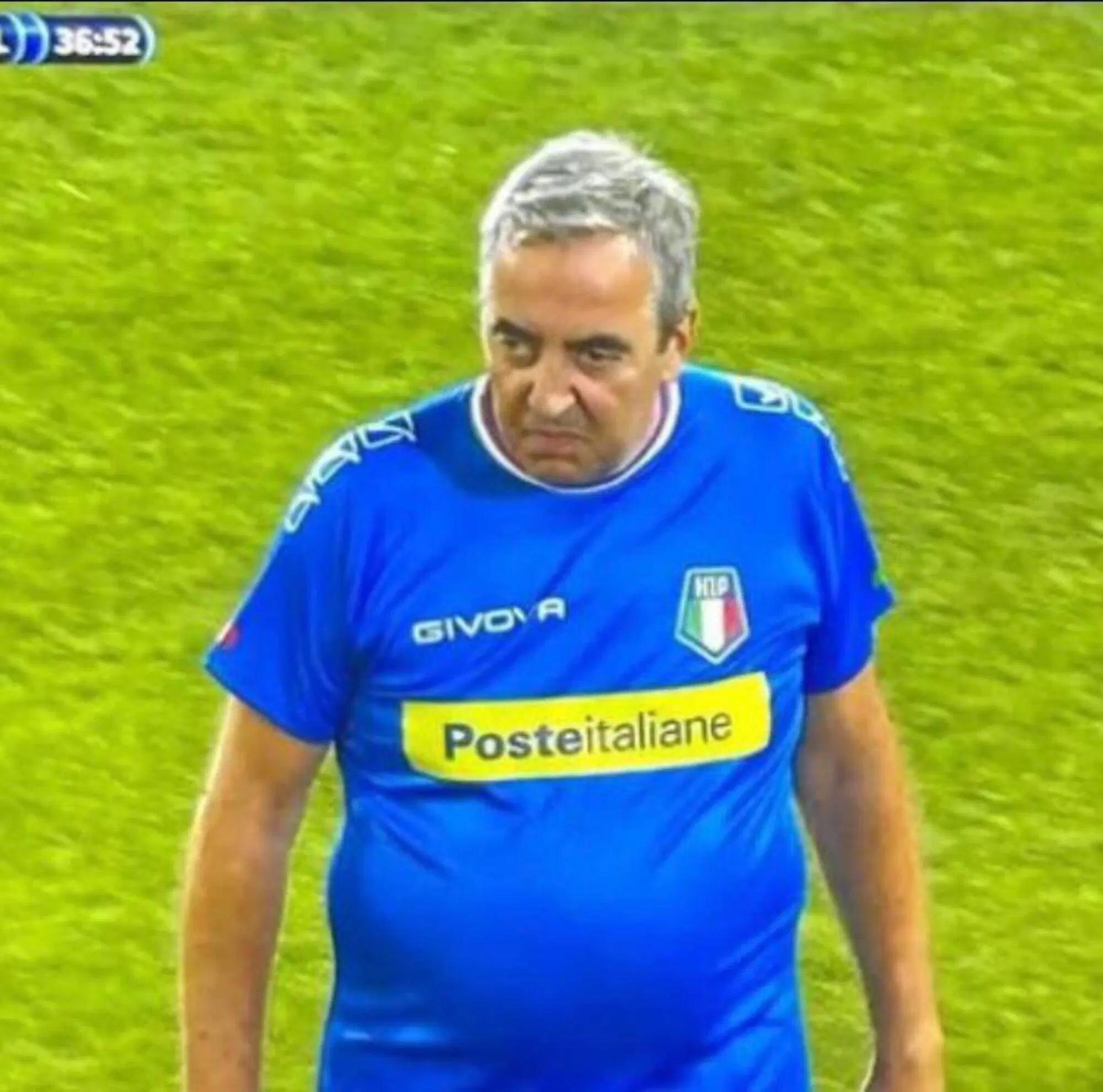 Maurizio Gassparri alla Partita del Cuore all'Aquila