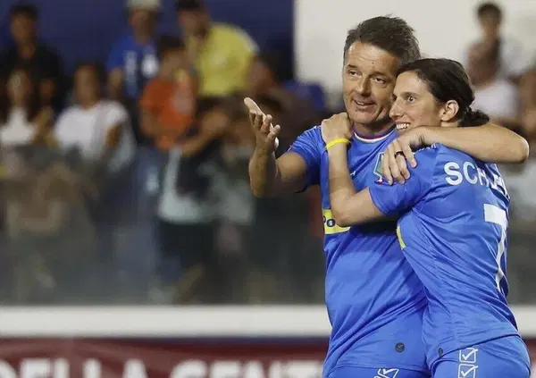 Pagelle della Partita del Cuore a L'Aquila: Renzi mefistofelico (7), Elly Schlein bomber mancato (6.5), Gasparri d&agrave; ragione a Feltri (4) e Giuseppe Conte...