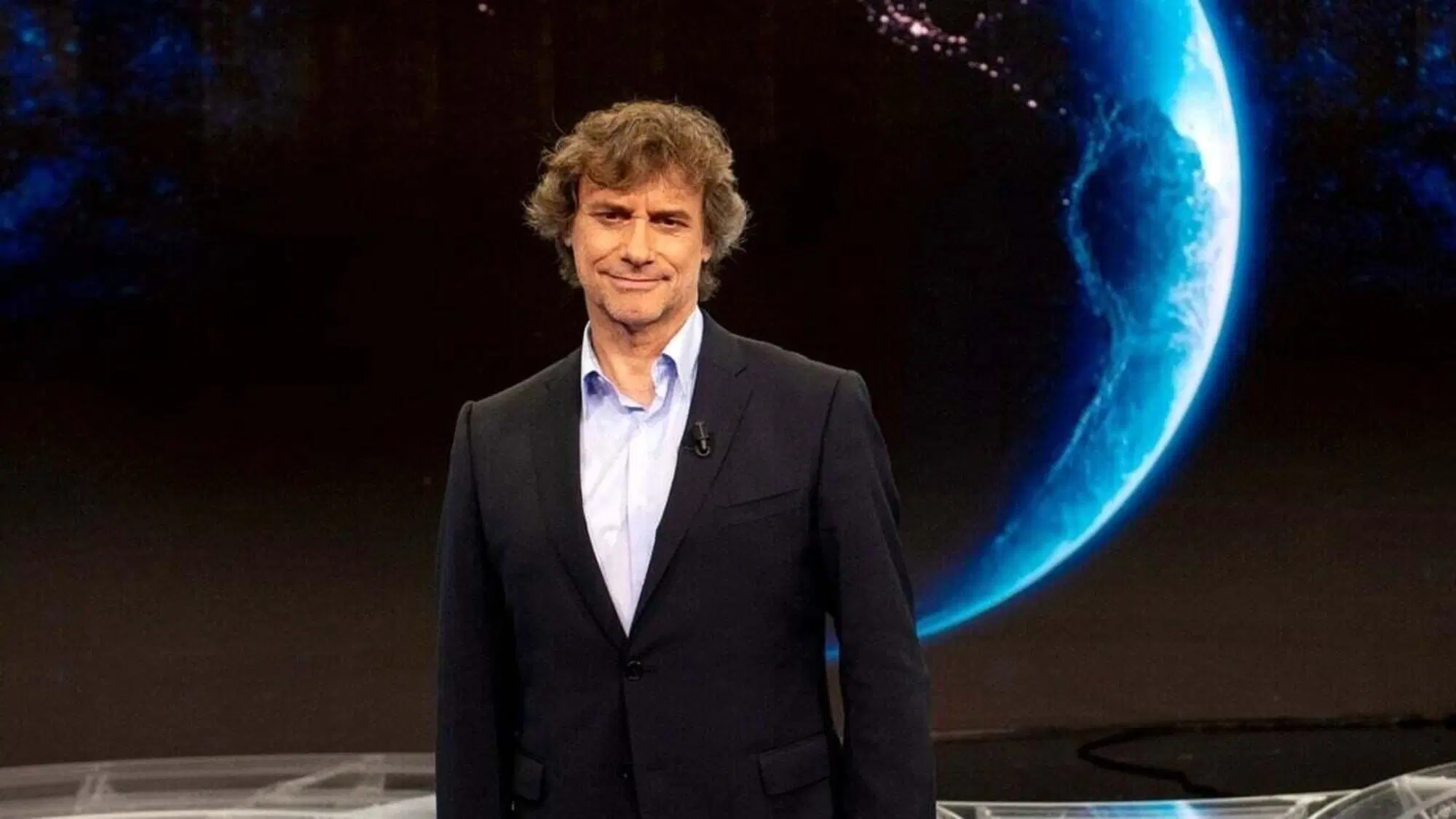 Alberto Angela nella presentazione del programma Noos