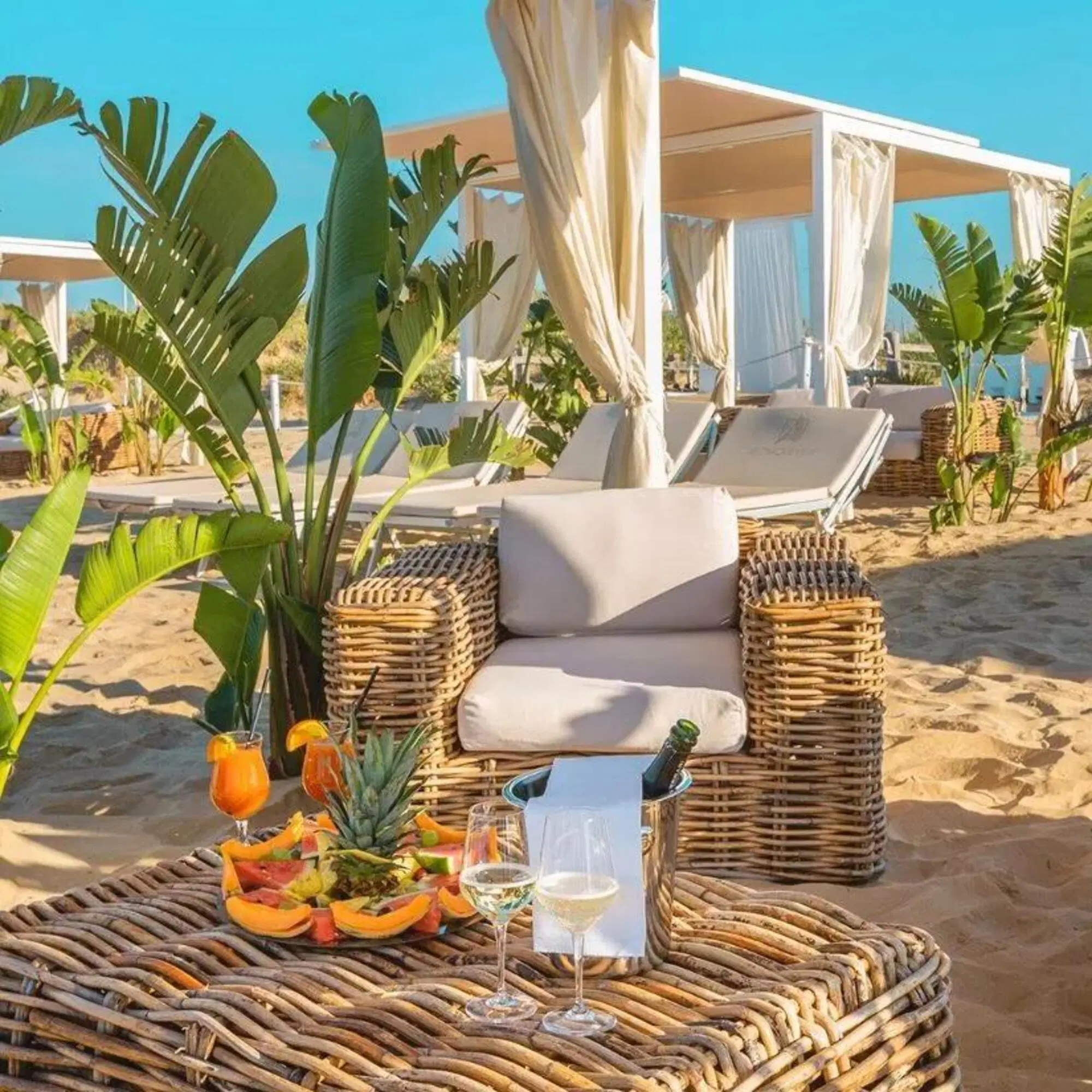 L'aperitivo offerta dal lido esclusivo