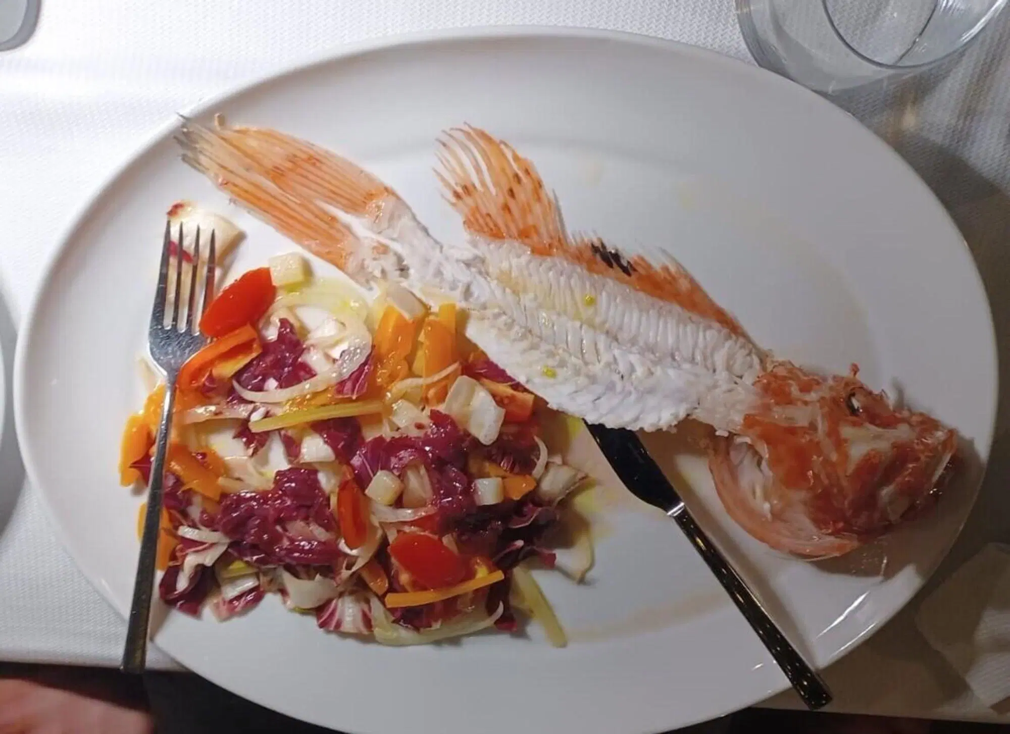 Piatto di scorfano al ristorante Sant'Agostino