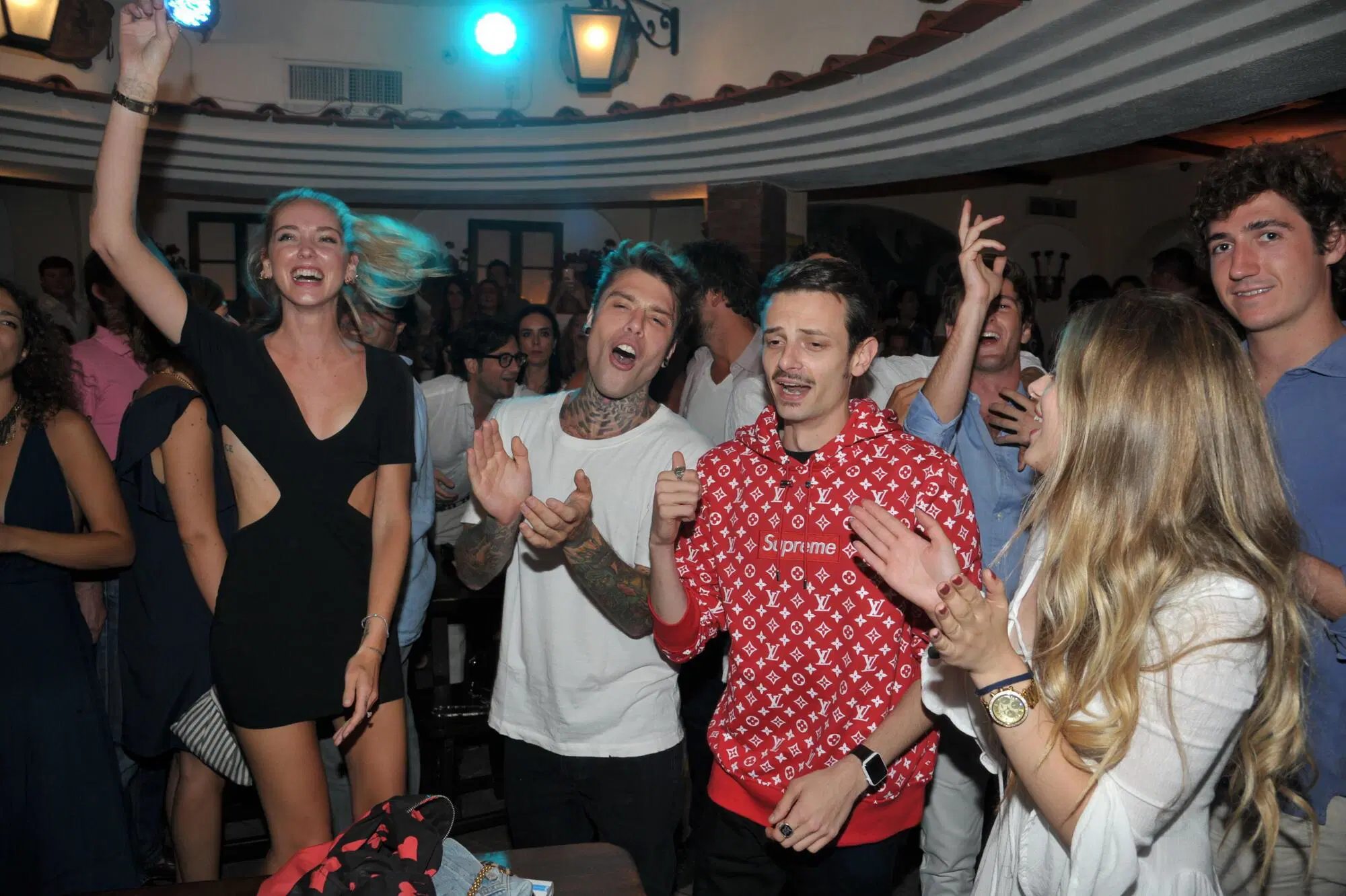 Ferragni-Fedez-Rovazzi all'Anema e Core