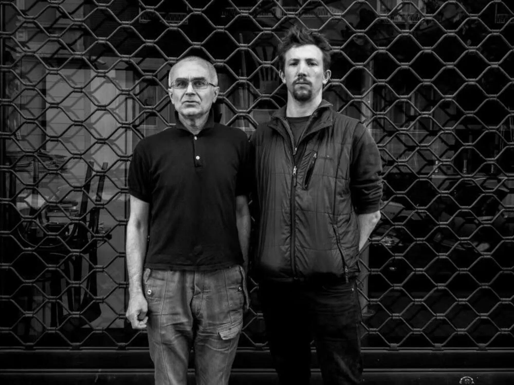 Il giornalista e reporter italiano Andrea Rocchelli con Andrej Mironov, giornalista russo, uccisi nell'Ucraina orientale nel 2014