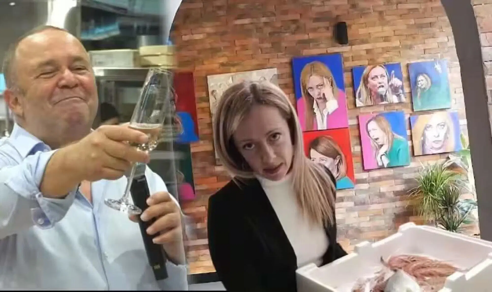 La Trattoria dedicata a Giorgia Meloni in Albania e il titolare Gjergj Luca