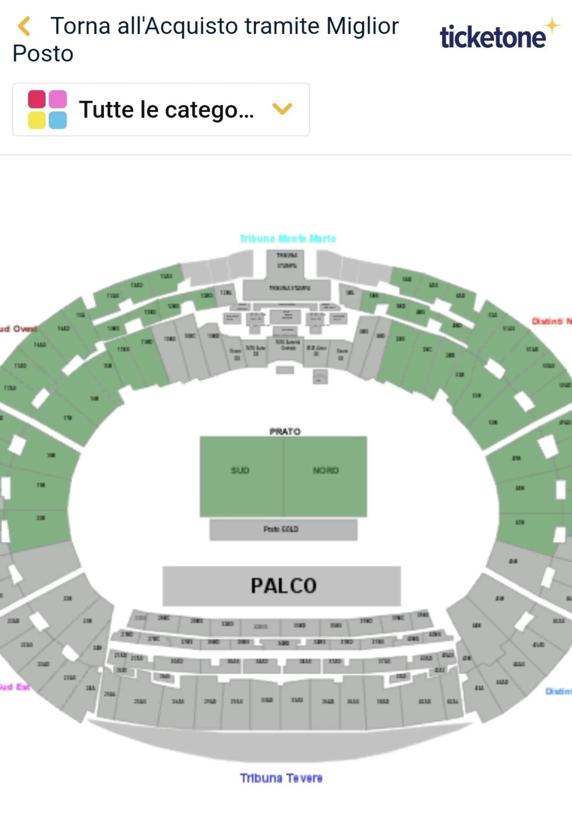 Pinguini Tattici Nuclerari, stadio Olimpico