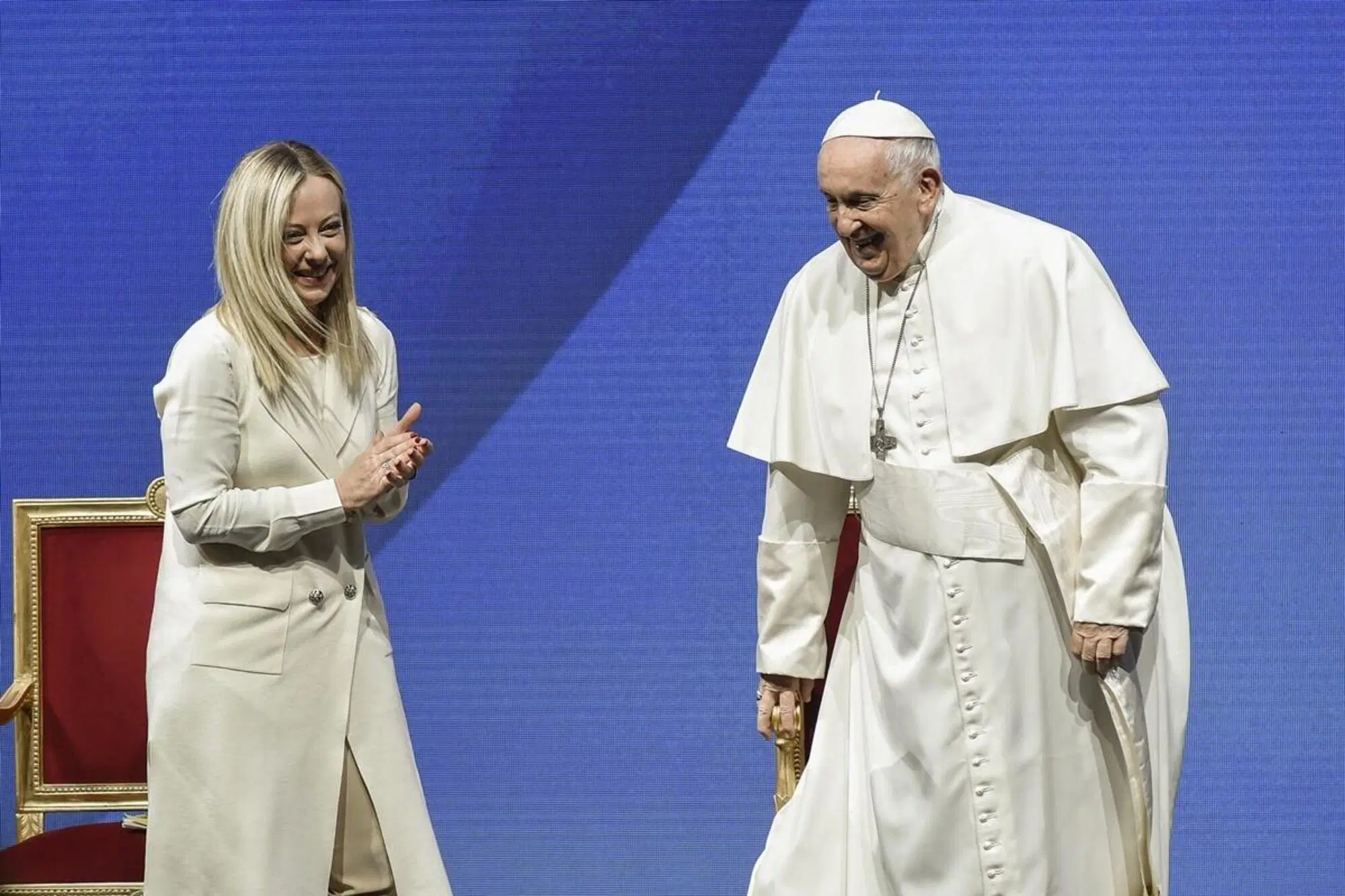 Giorgia Meloni e Papa Francesco