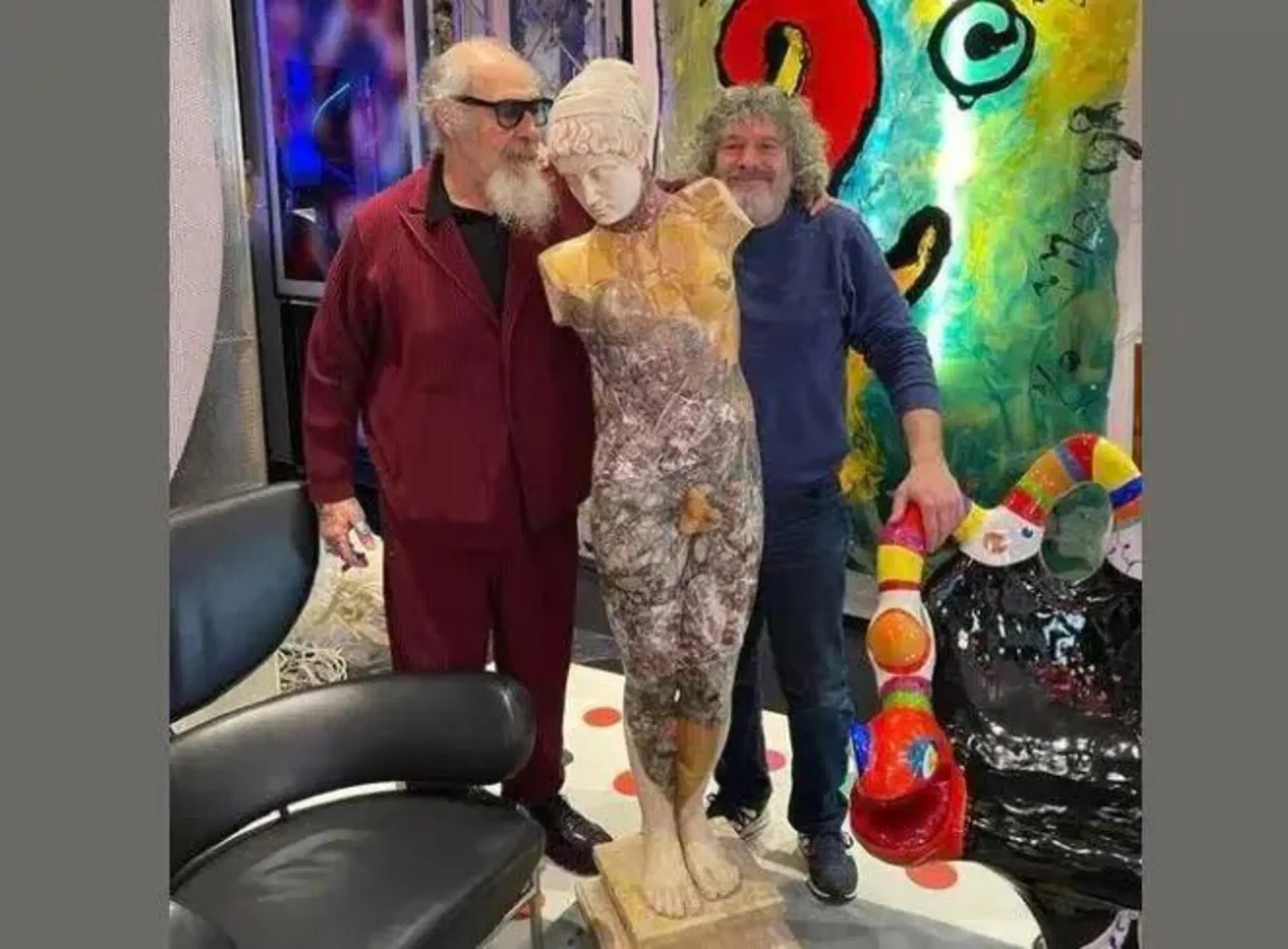 Franco Vitelli e l'opera della collezione di Roberto D'Agostino