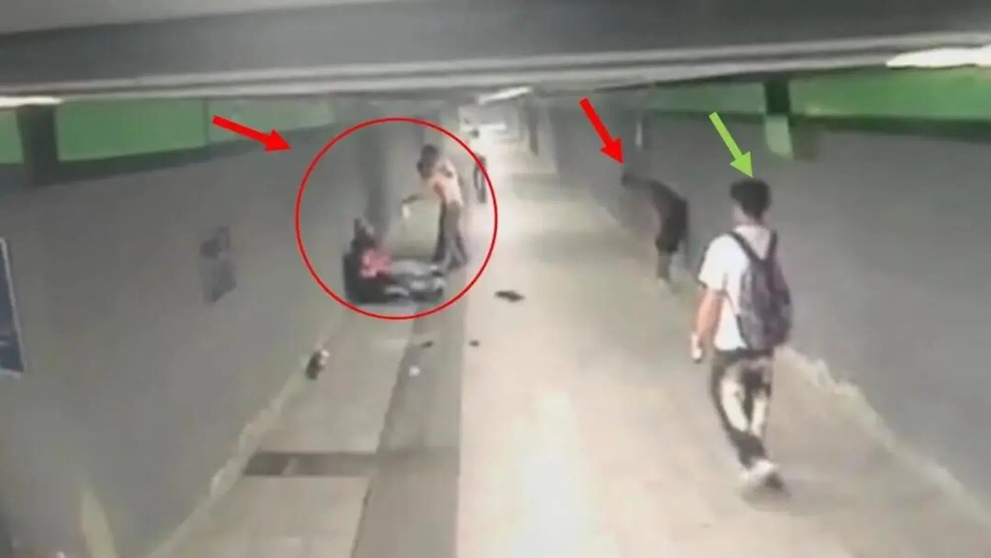 Le immagini dell'aggressione del ragazzo di diciannove anni alla Stazione di Milano