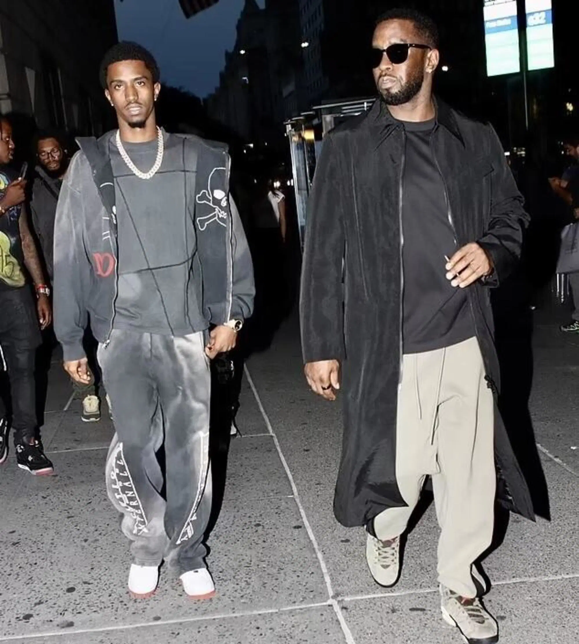 Il rapper P. Diddy assieme al figlio 26enne pochi giorni prima dell'arresto