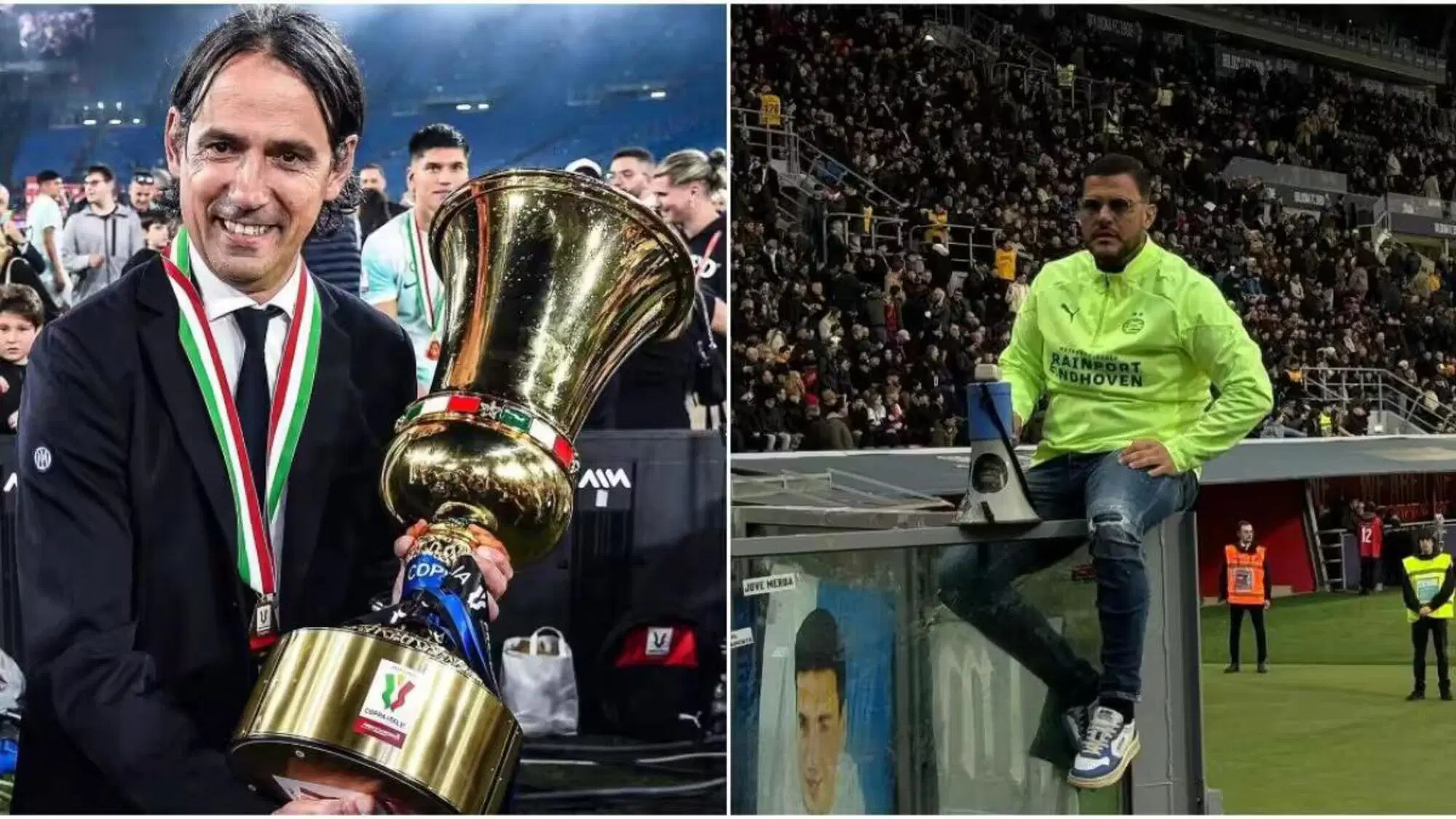 Simone Inzaghi e il capo ultras dell'Inter Marco Ferdico