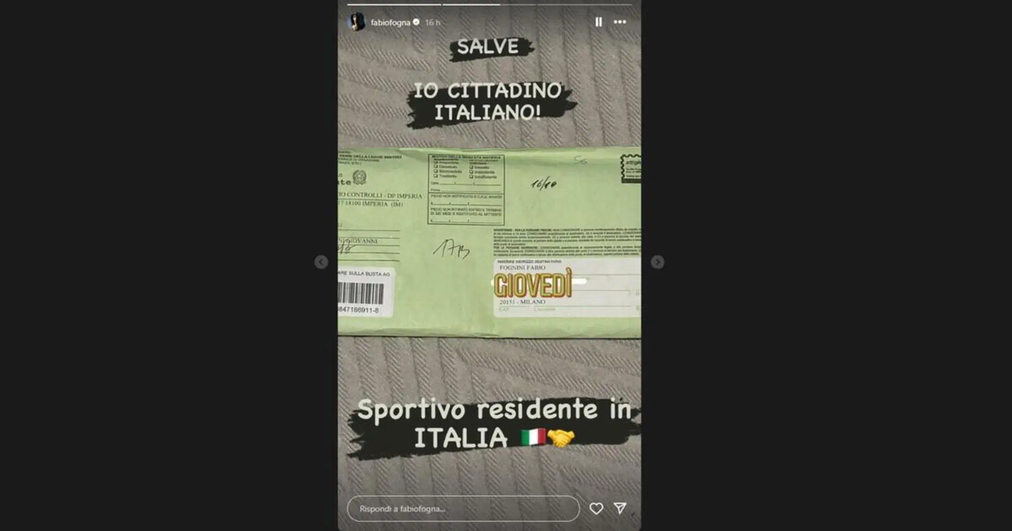 La lettera presentata come "prova" da Fognini