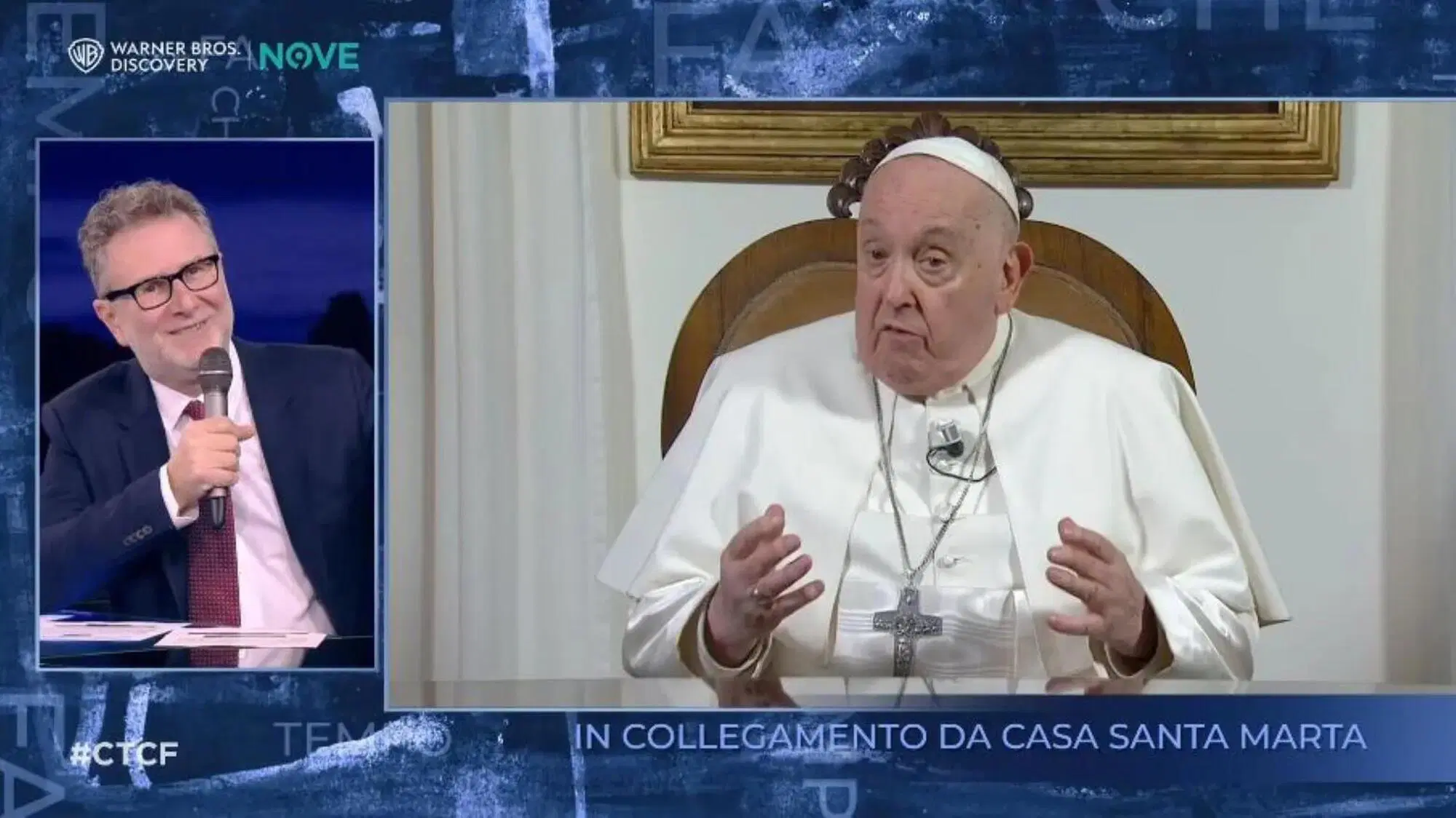 Fabio Fazio intervista Papa Francesco a Che tempo che fa