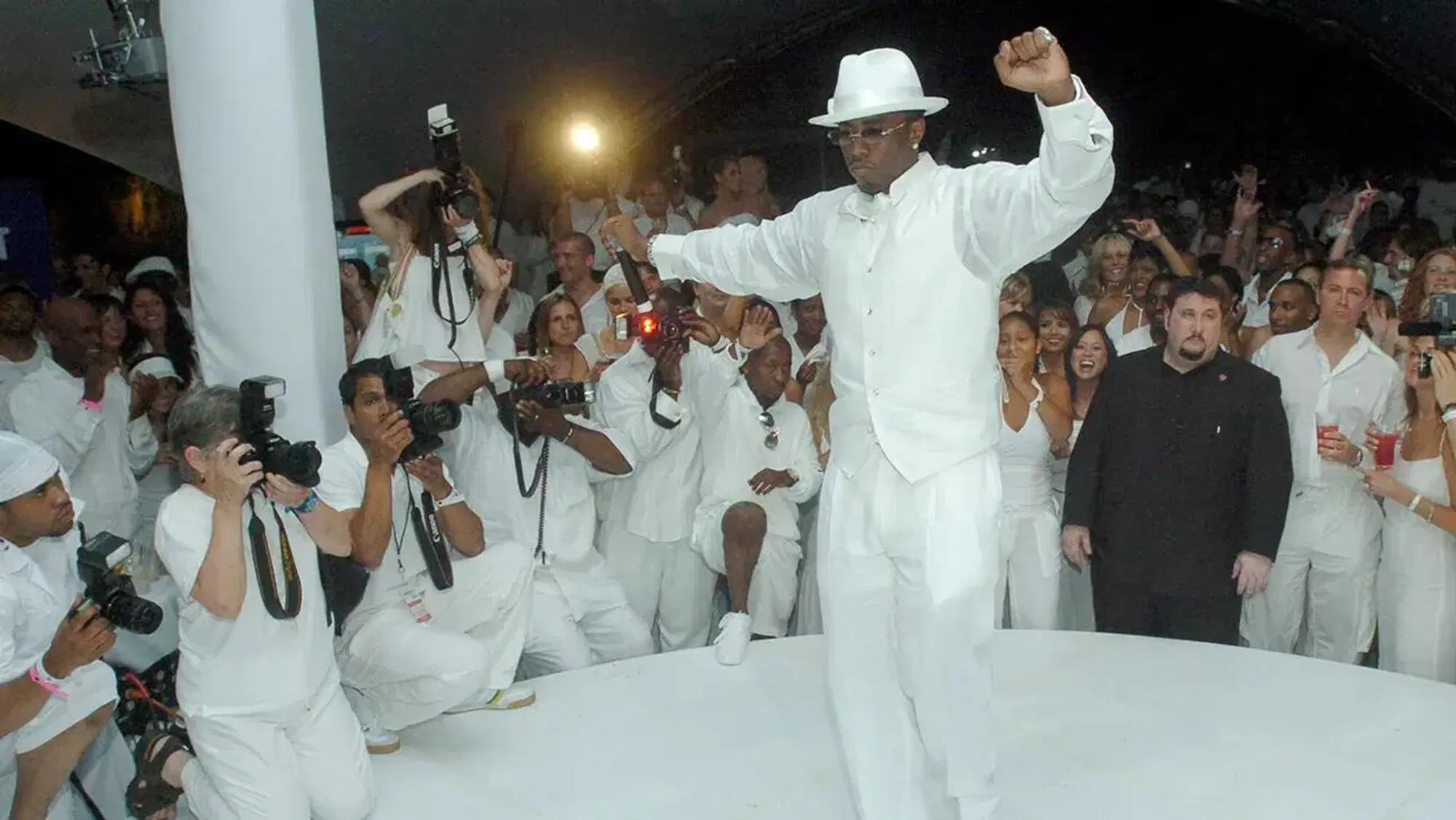 P Diddy a uno dei suoi "white party"