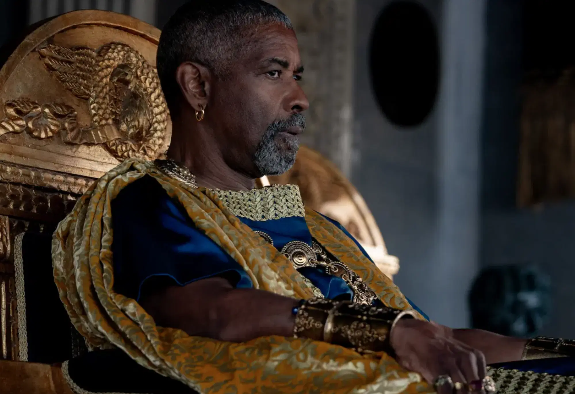 Denzel Washington in "Il Gladiatore 2" di Ridley Scott
