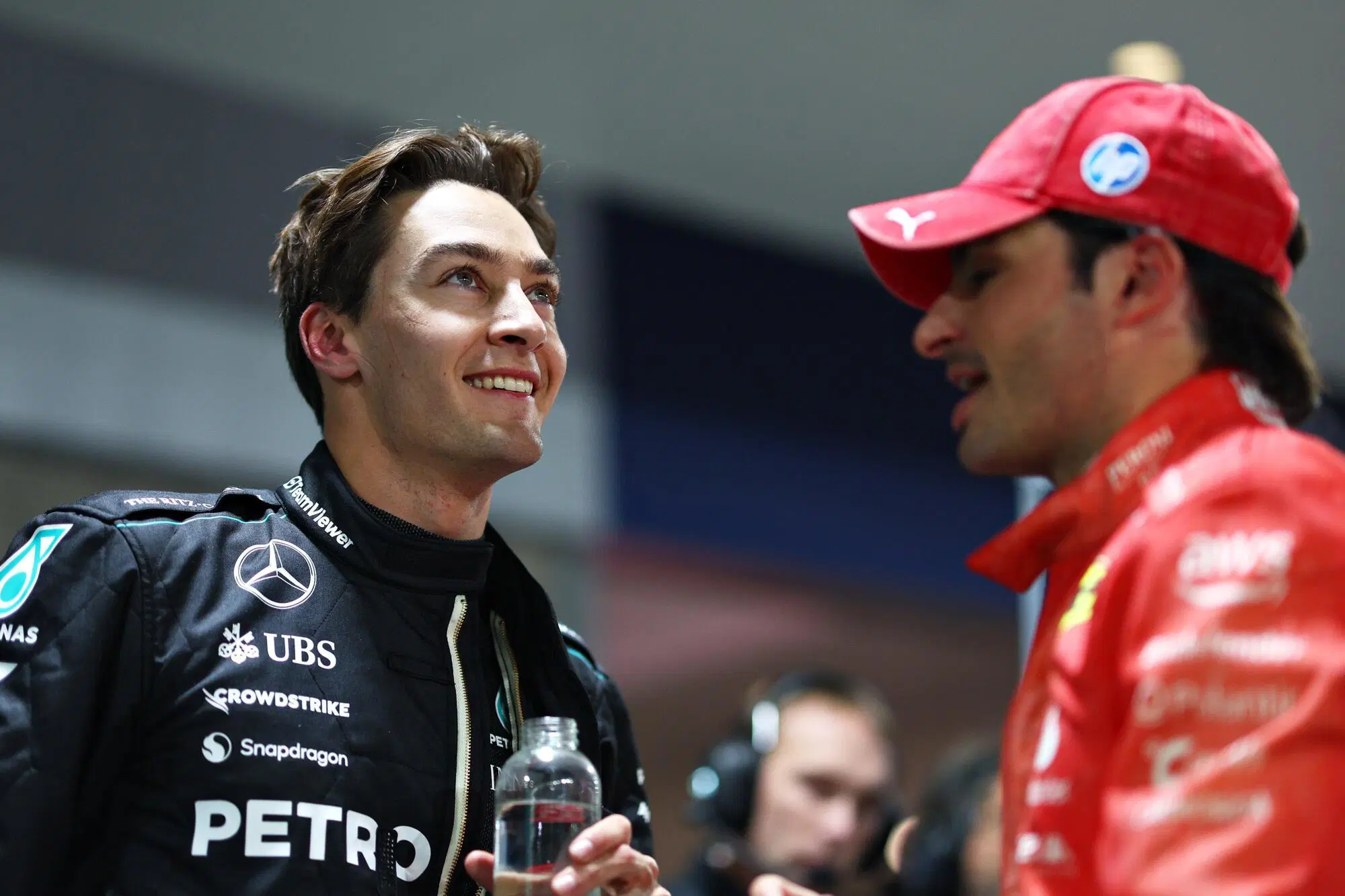 George Russell e Carlos Sainz a Las Vegas