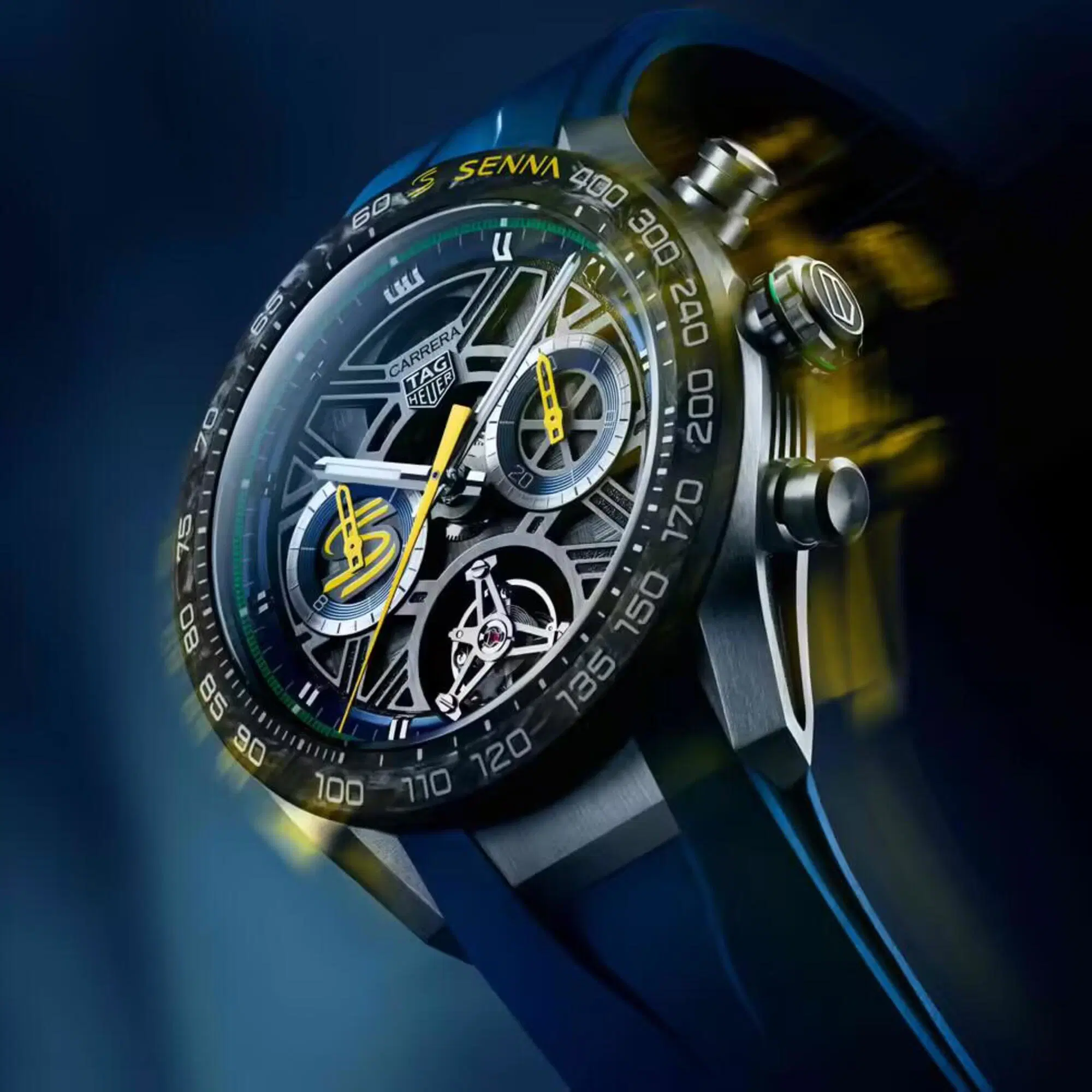 Il Carrera Chronograph Tourbillon x Senna di TAG Heuer