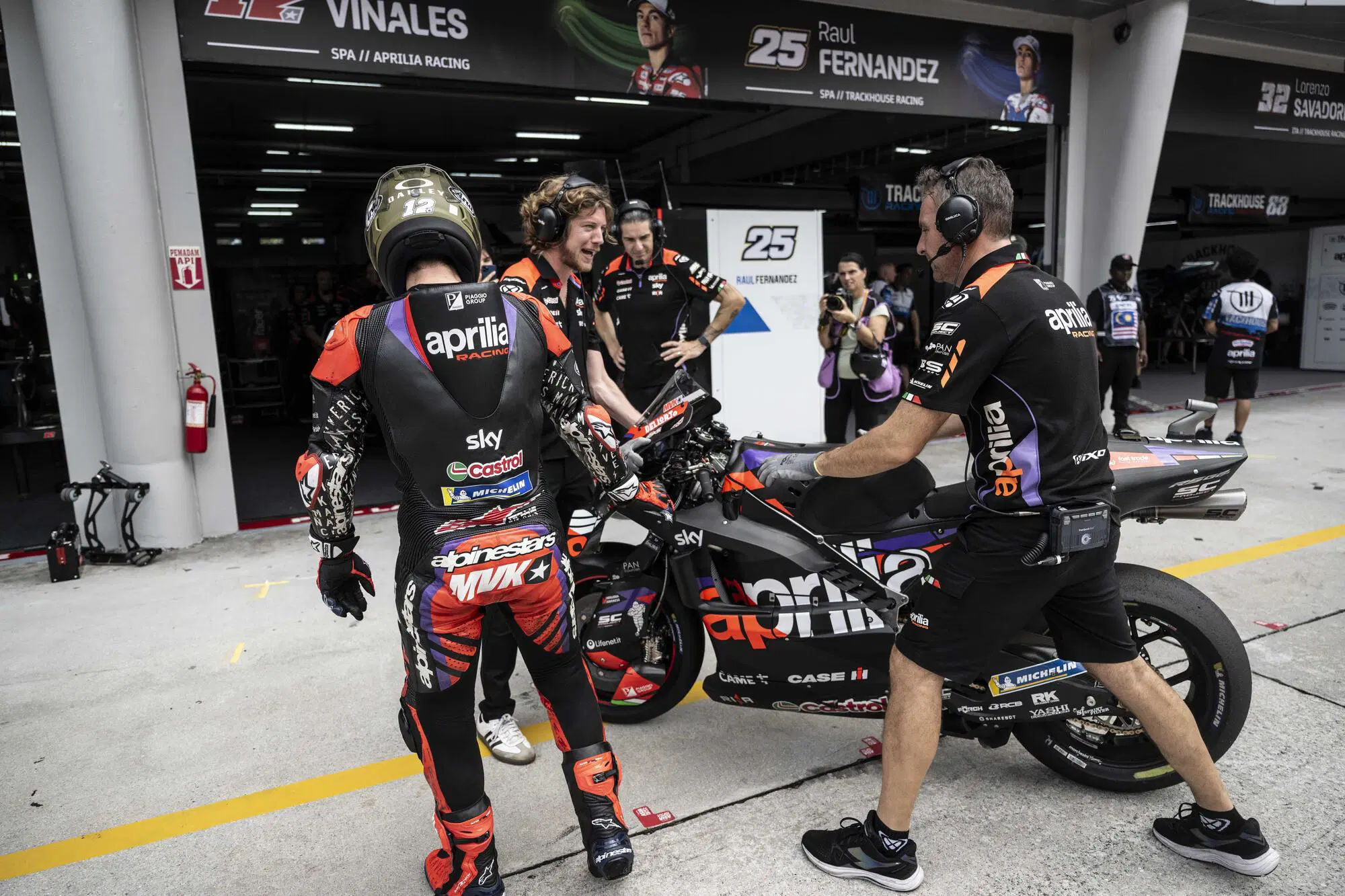 Maverick Vinales rientra al box MotoGP 2024