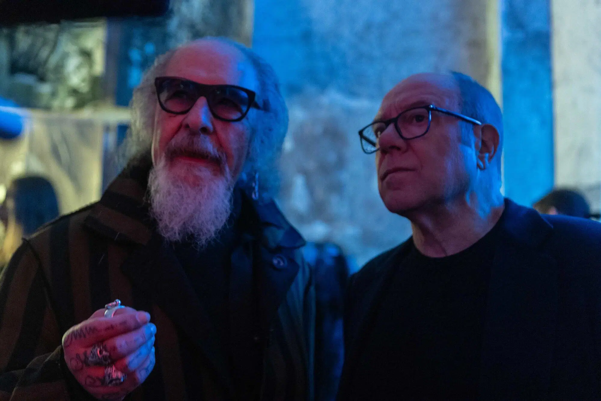 Roberto D'agostino e Carlo Verdone in "Vita da Carlo 3"