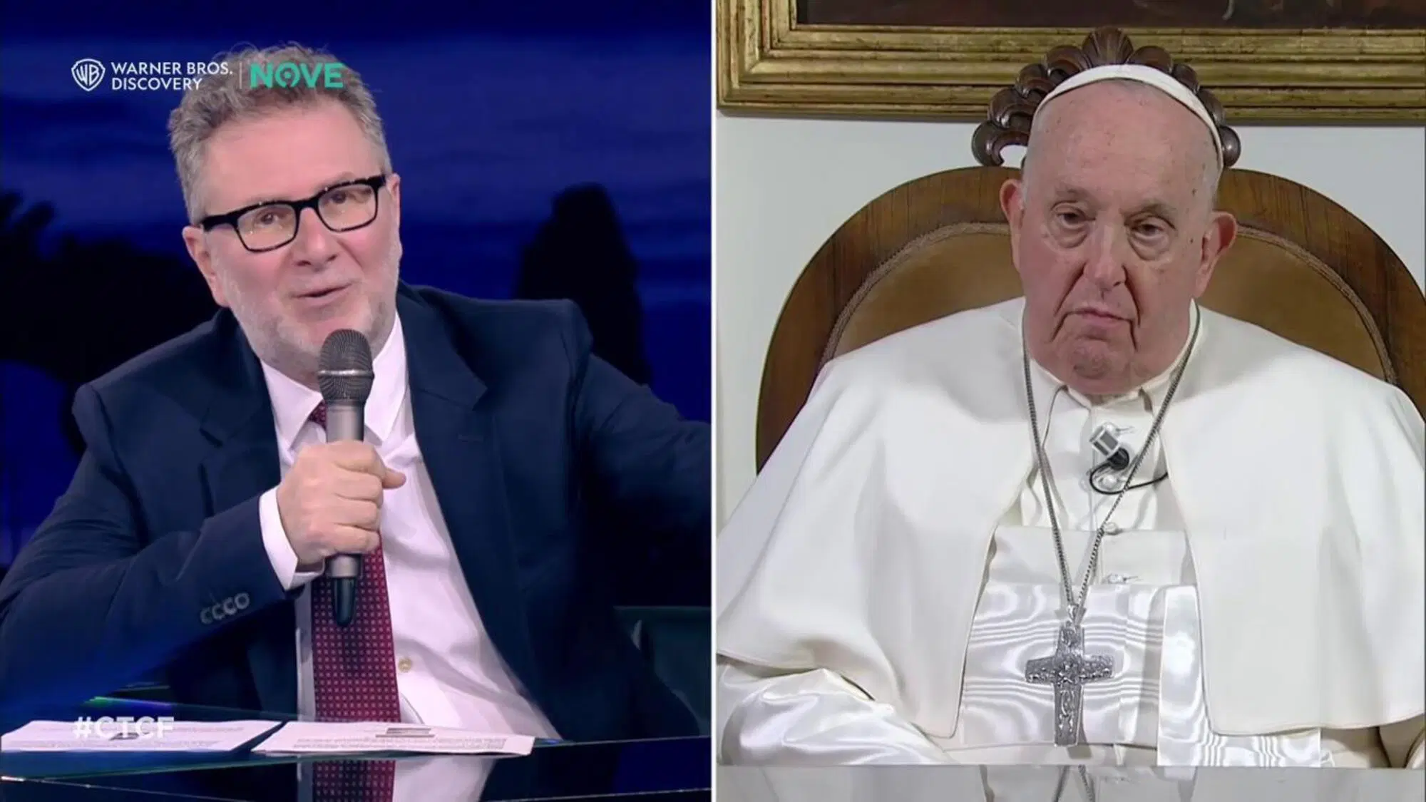 Papa Francesco da Fabio Fazio a Che tempo che fa