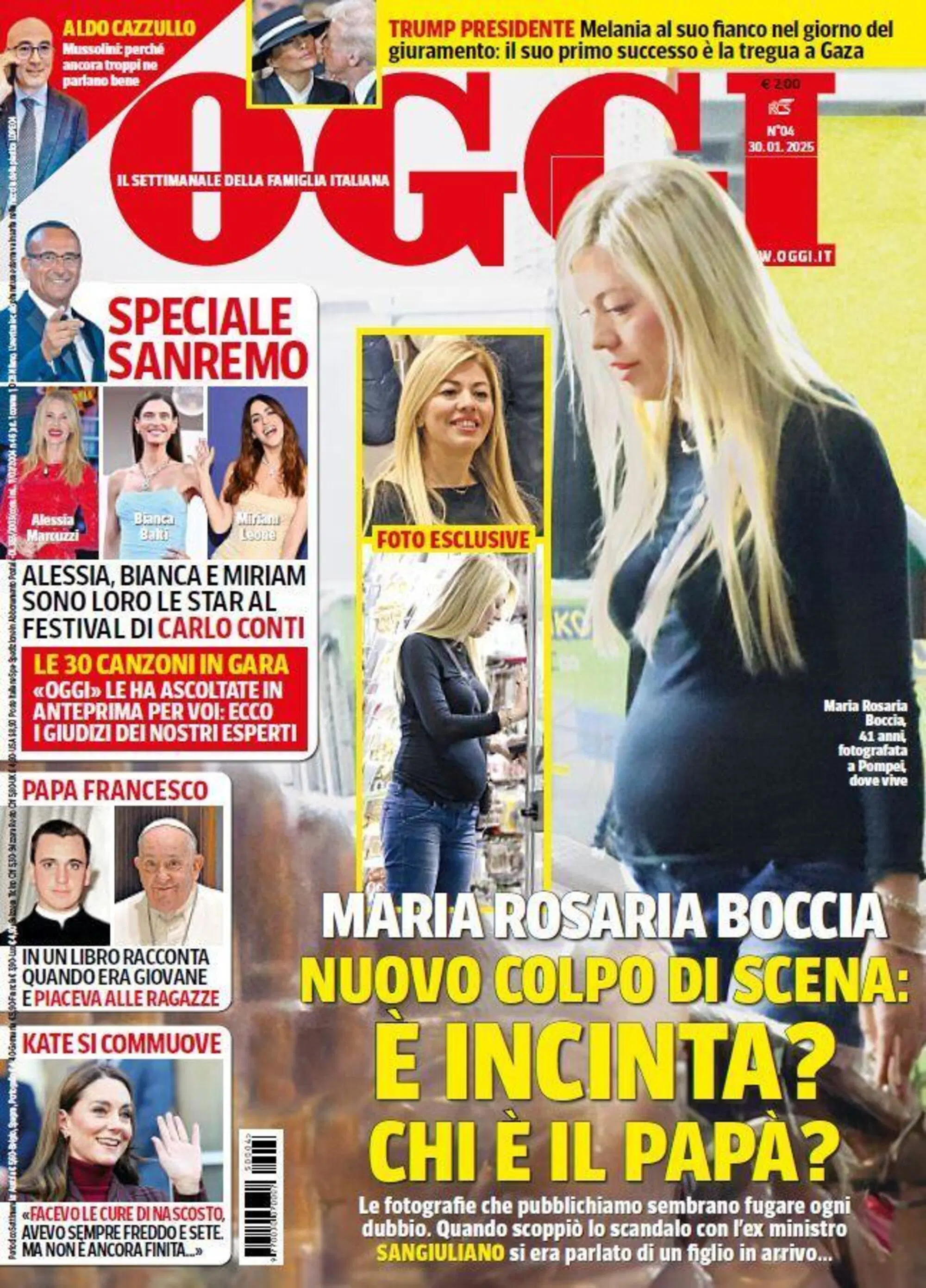 La copertina di "Oggi"