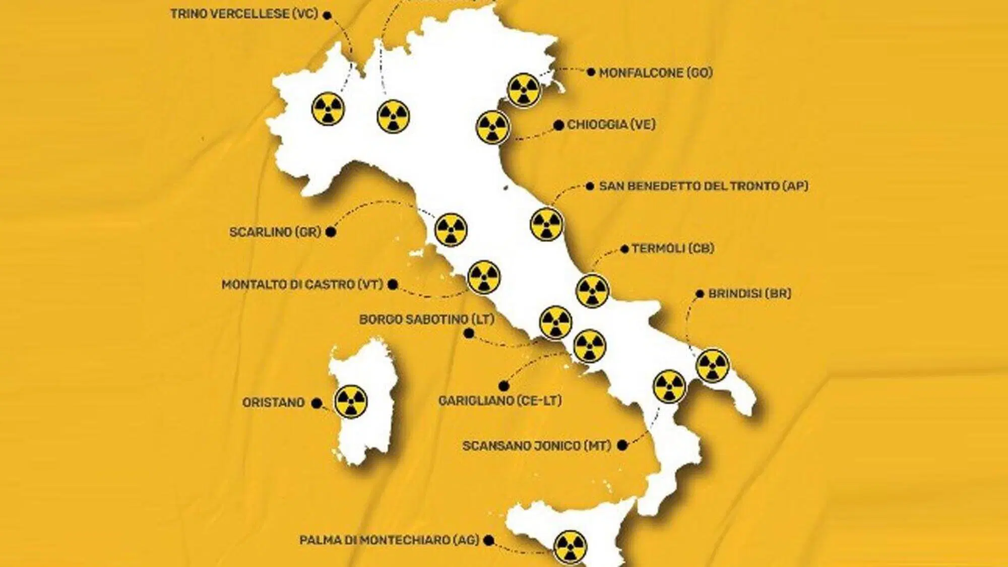 La mappa "segreta" delle centrali nucleari in Italia