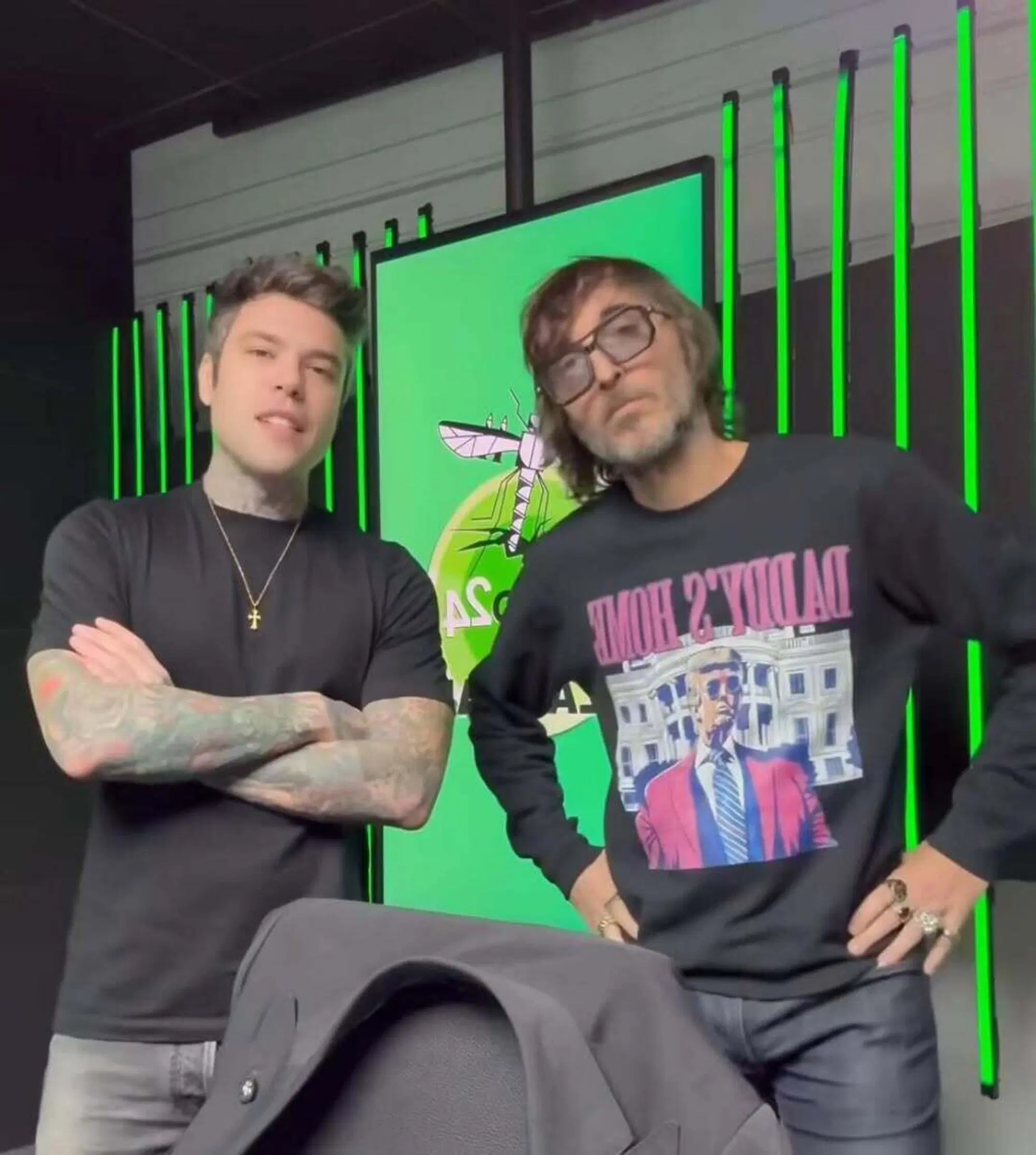 Fedez e Giuseppe Cruciani a La Zanzara