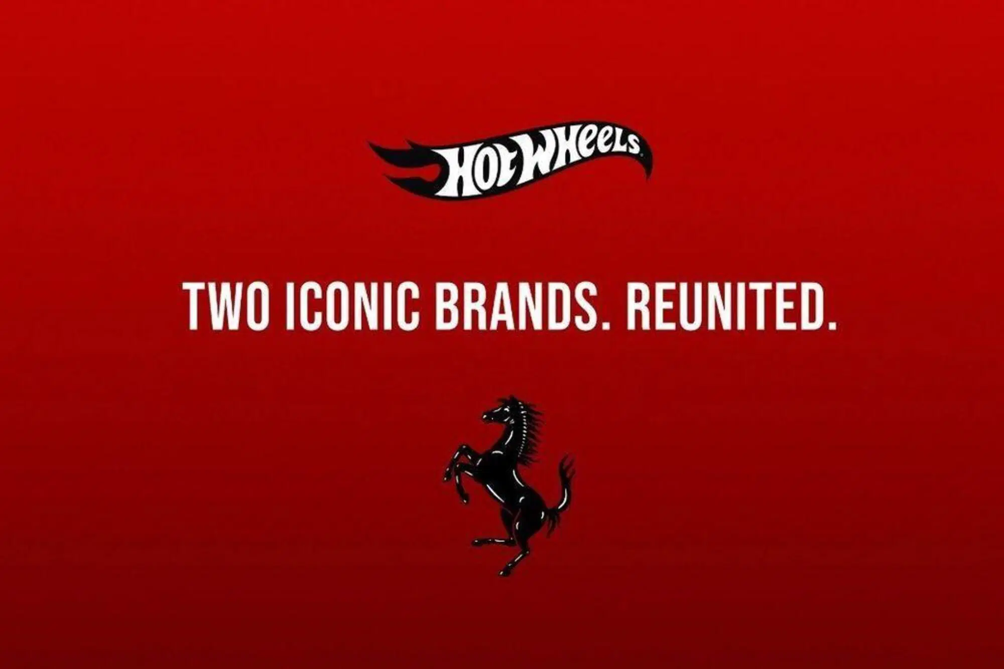 L'annuncio della Hot Wheels in collaborazione con la Ferrari.