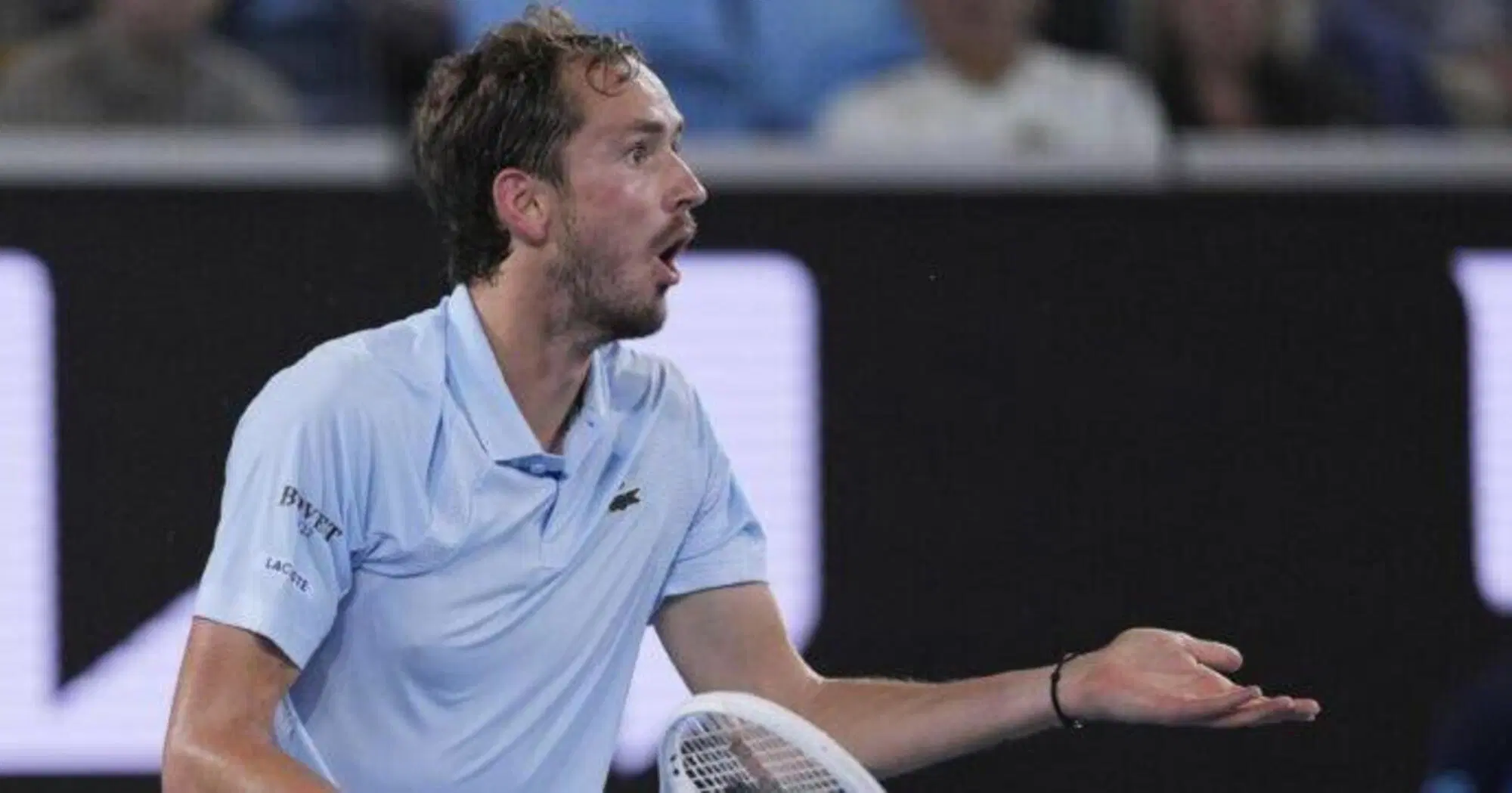 Daniil Medvedev contro l'arbitro