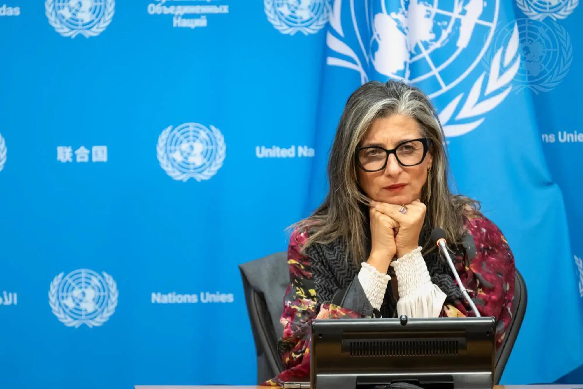 La relatrice speciale dell'Onu Francesca Albanese