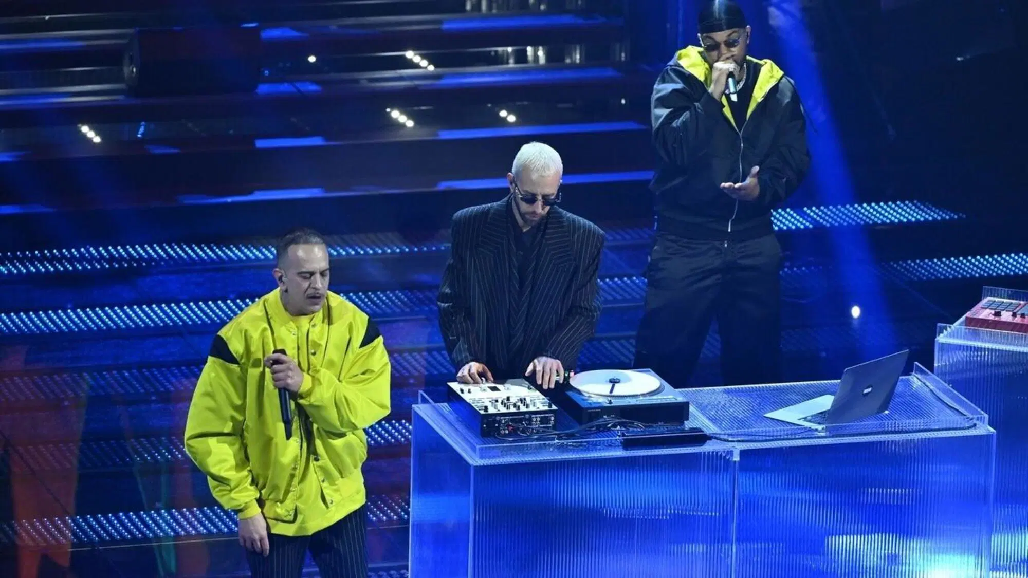 L'esizione di Shablo, insieme a Gu&egrave;, Joshua e Tormento, a Sanremo 2025