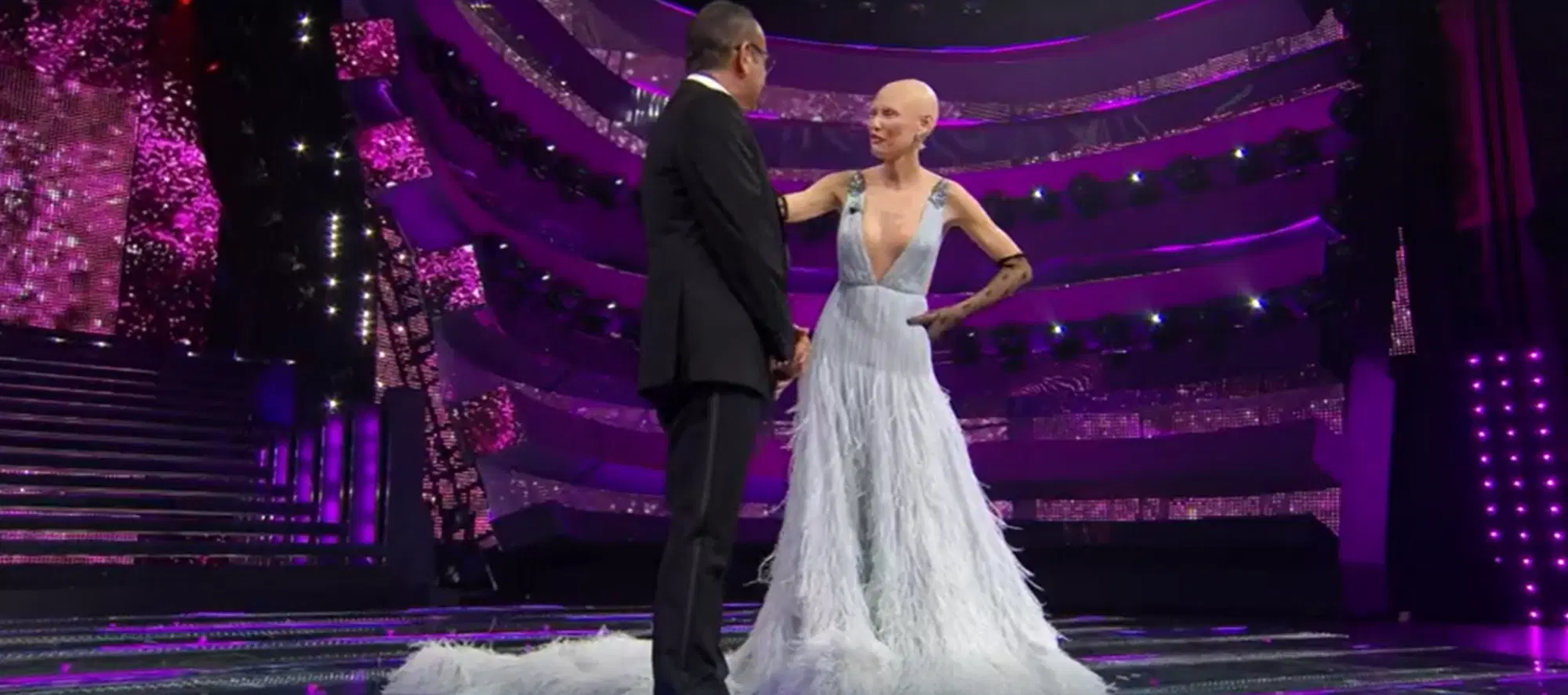 Bianca Balti con il primo abito