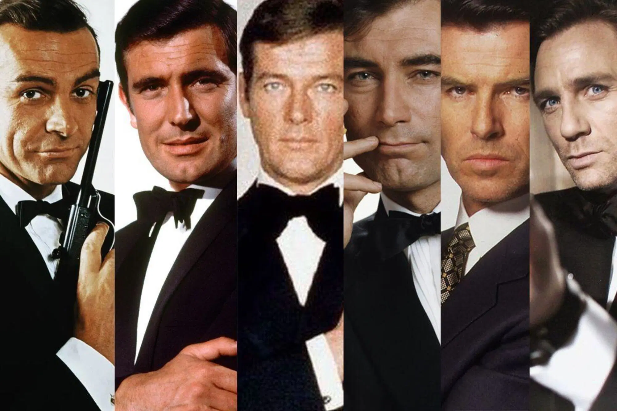 Gli attori che hanno interpretato James Bond dall'inizio fino a oggi