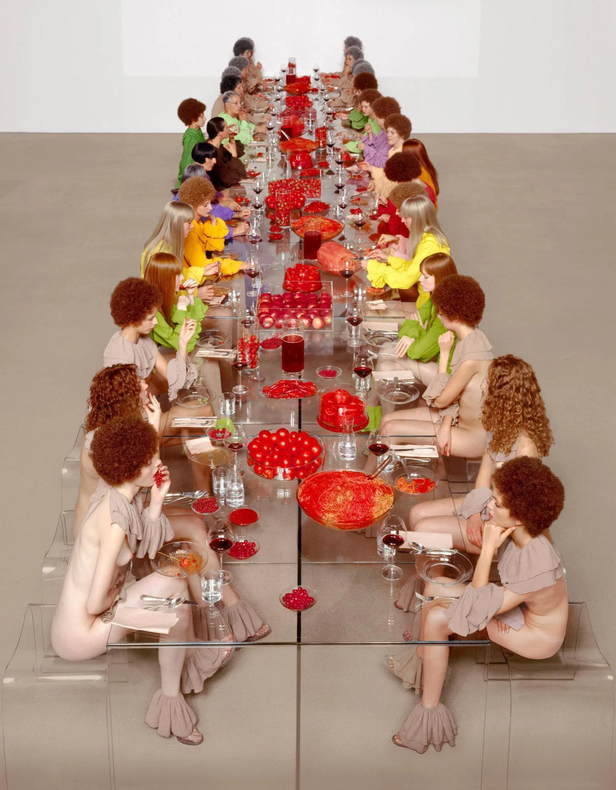 Un'opera di Vanessa Beecroft