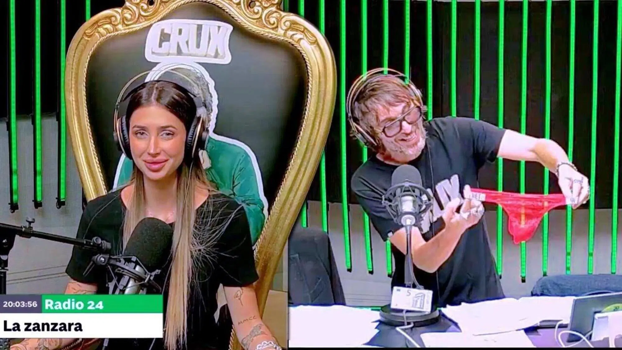 Michelle Comi ospite a La Zanzara di Giuseppe Cruciani su Radio24