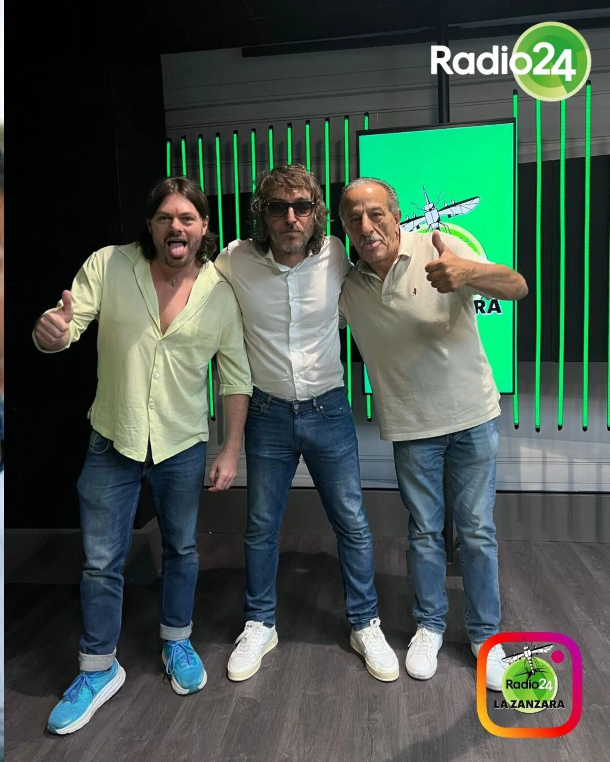 Filippo Champagne e Nevio lo Stirato a La Zanzara di Giuseppe Cruciani