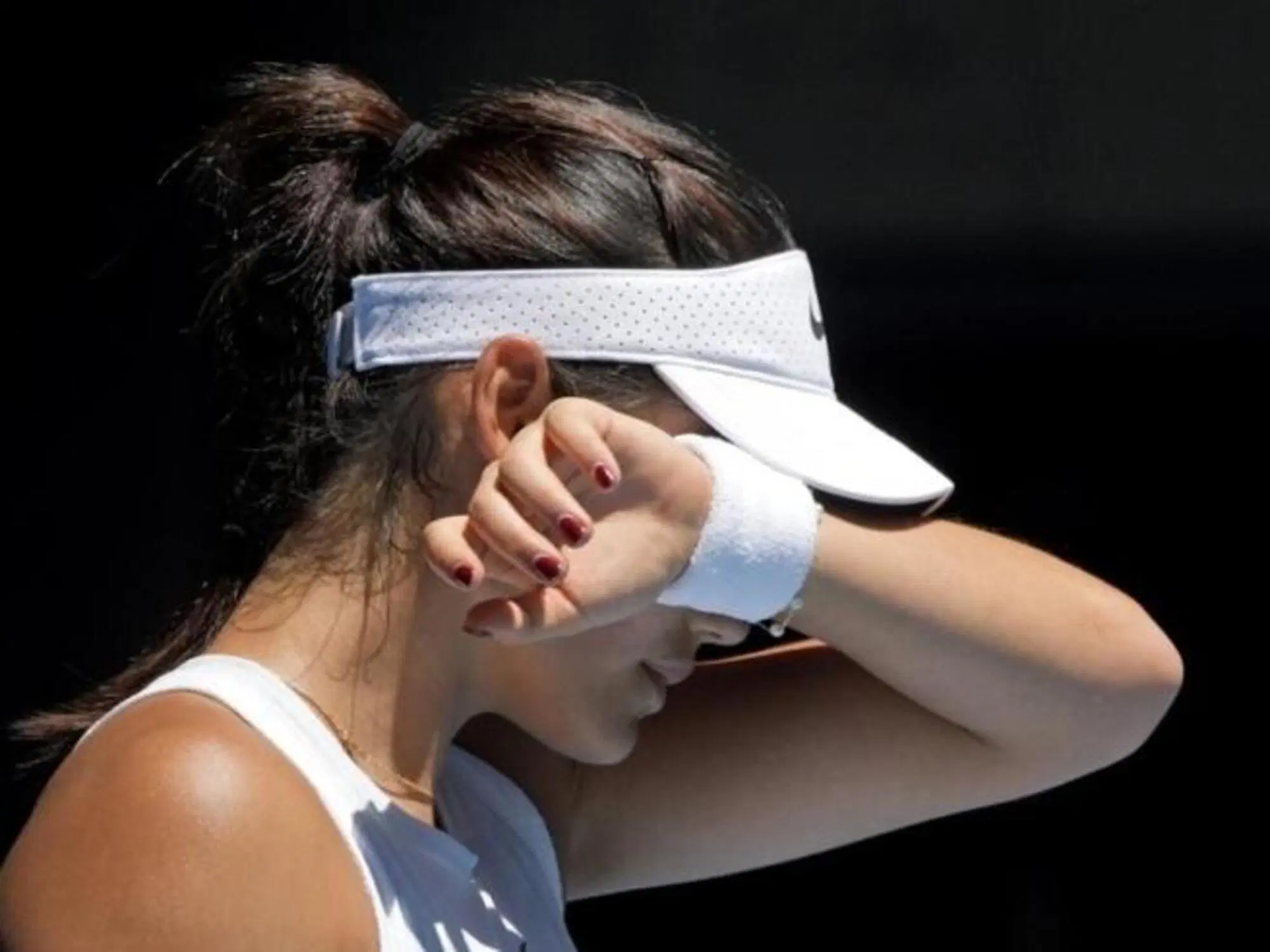 La disperazione di Emma Raducanu