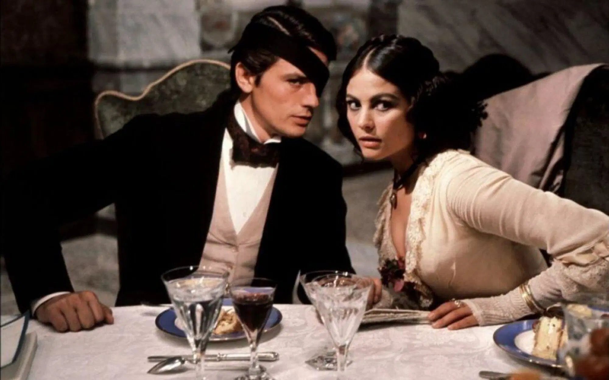 Alain Delon e Claudia Cardinale in "Il gattopardo"