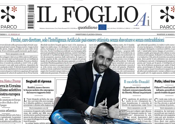 Abbiamo letto Il Foglio AI di Cerasa, ma com&rsquo;&egrave;? Una paraculata e un saggio di boomerismo giornalistico, fra uso dell&rsquo;intelligenza artificiale troppo superficiale e articoli senza identit&agrave;. Ce n&rsquo;era bisogno?