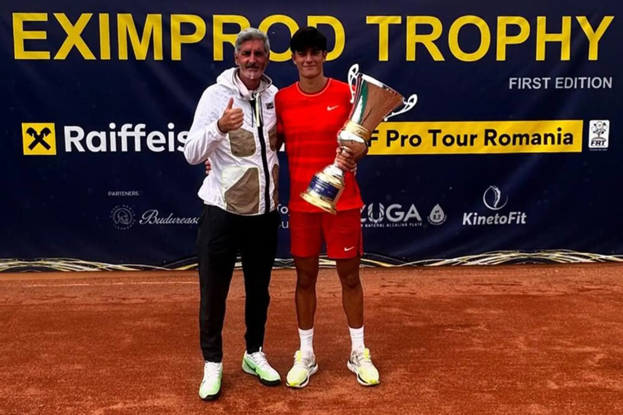 Federico Cina con il padre Francesco